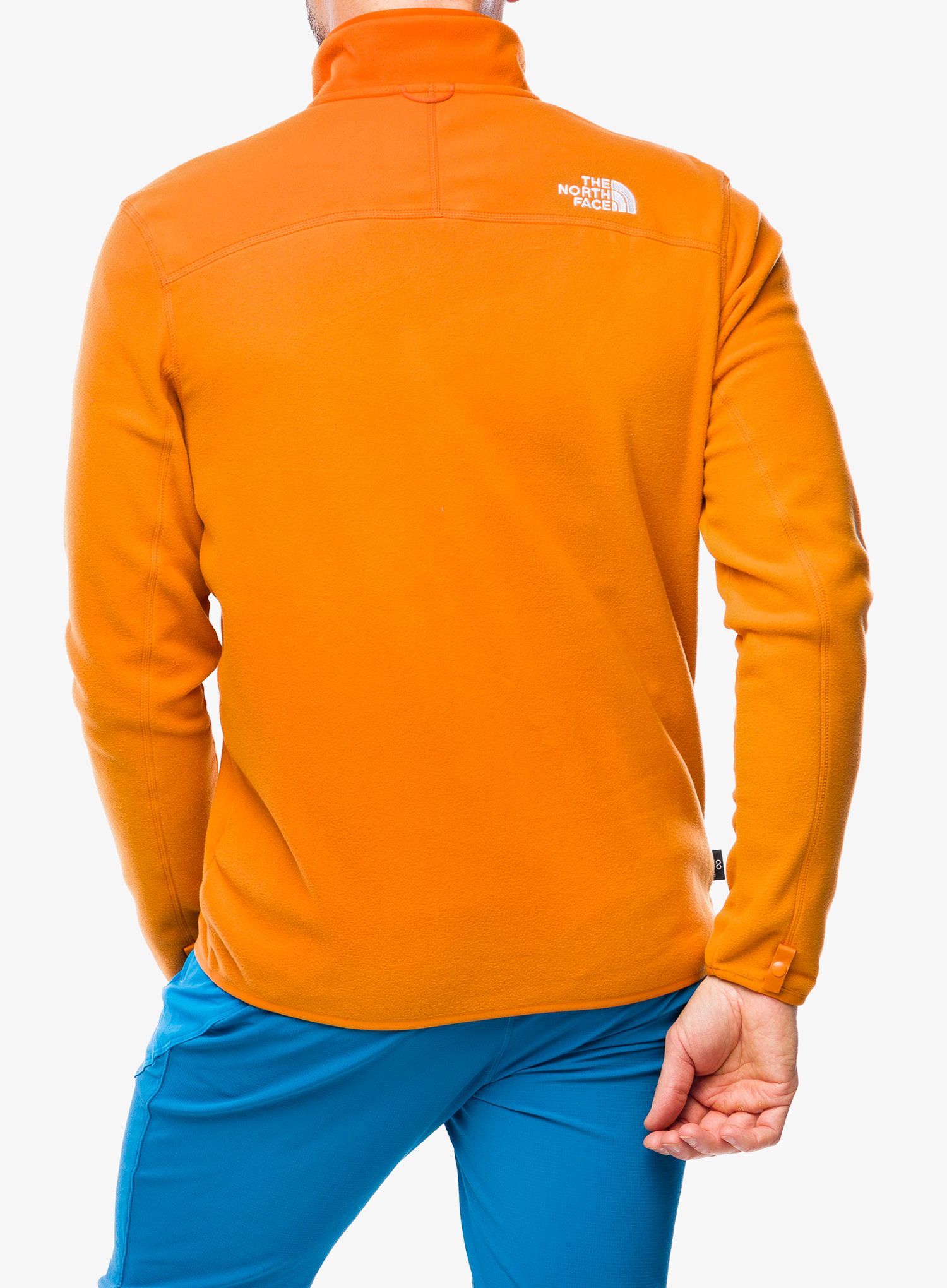 Rozepínací mikina The North Face 100 Glacier Full Zip - desert rust
