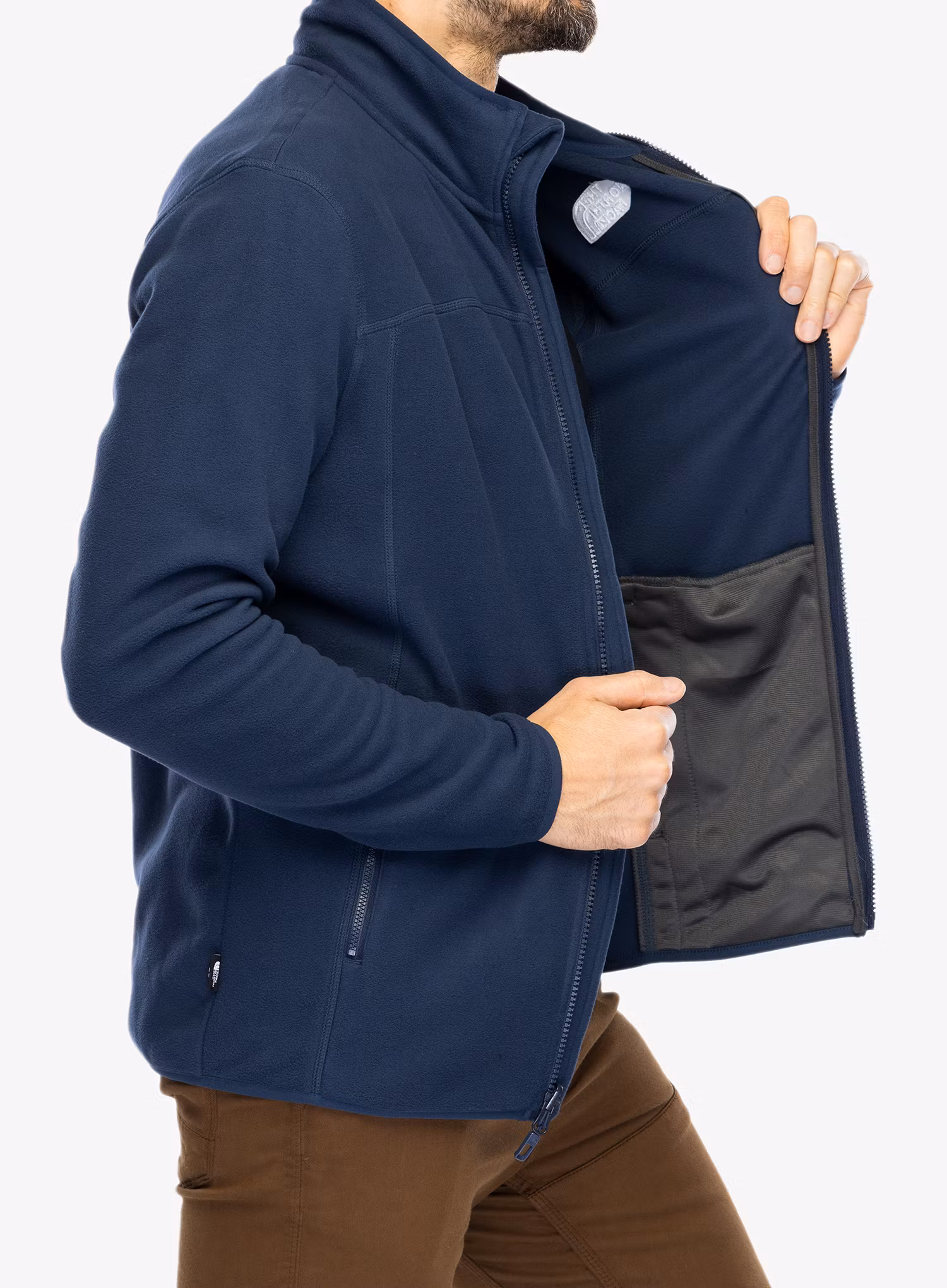 Pánská mikina The North Face 100 Glacier Full Zip - summit navy