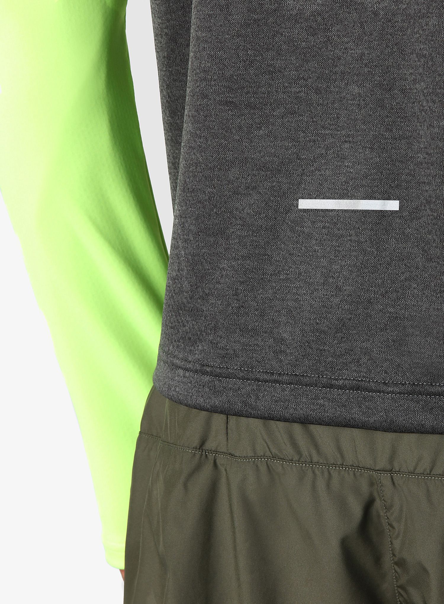 Mikina na běhání The North Face 1/4 Zip Run Fleece - yellow/grey