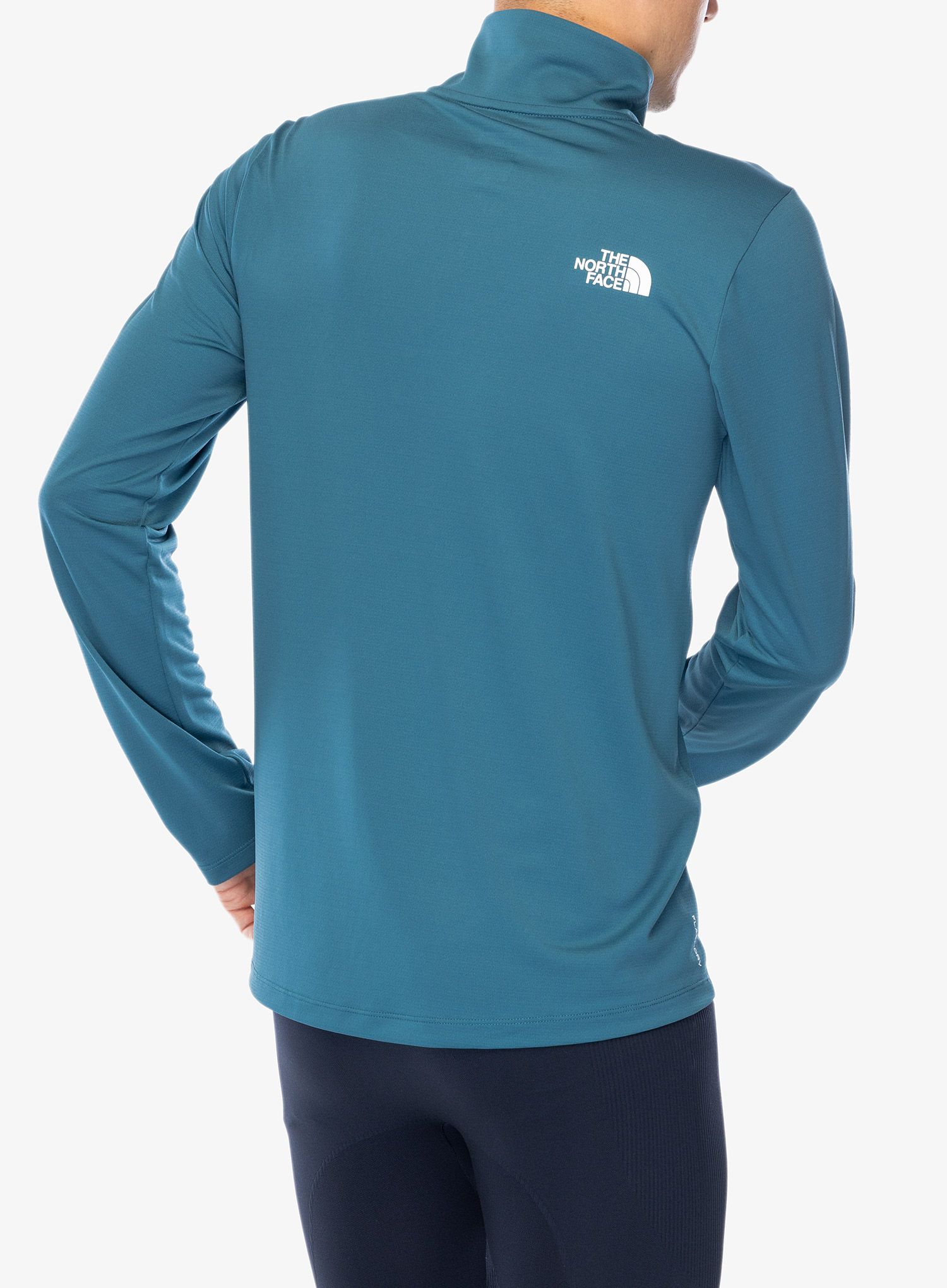 Mikina bez kapuce The North Face 24/7 1/4 Zip Tee - mallard blue