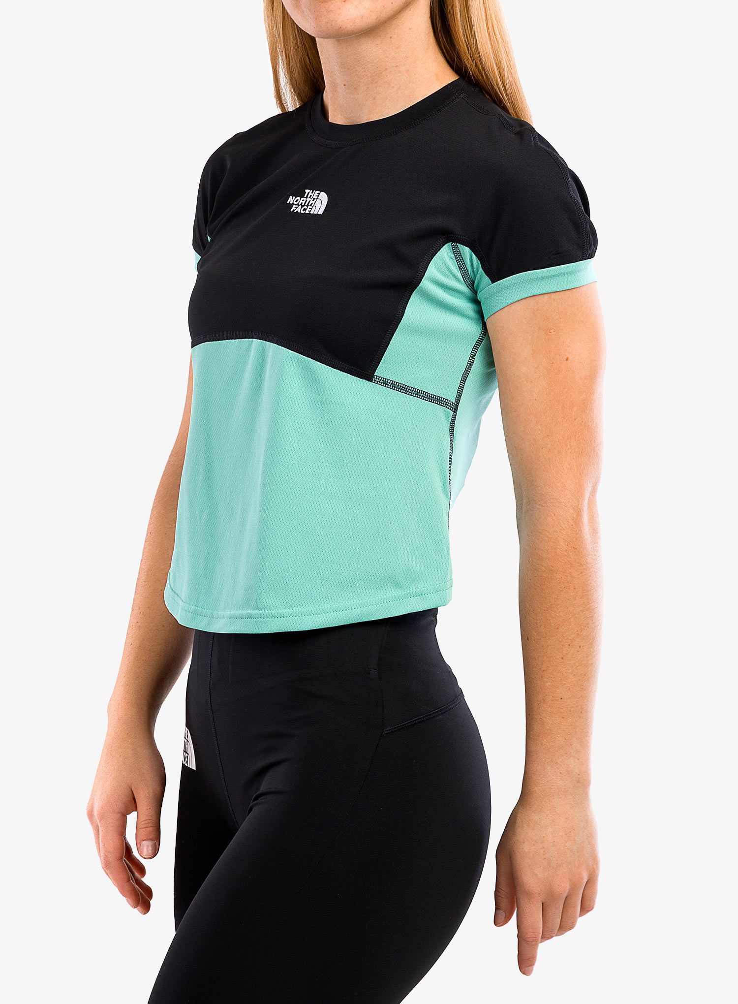 Pánské rychleschnoucí tričko The North Face AO Circular Tee - wasabi/black