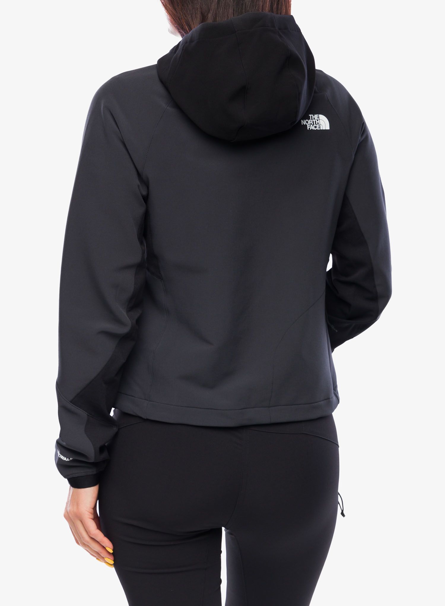 Dámská bunda The North Face AO Softshell Hoodie - asphalt grey/tnf black