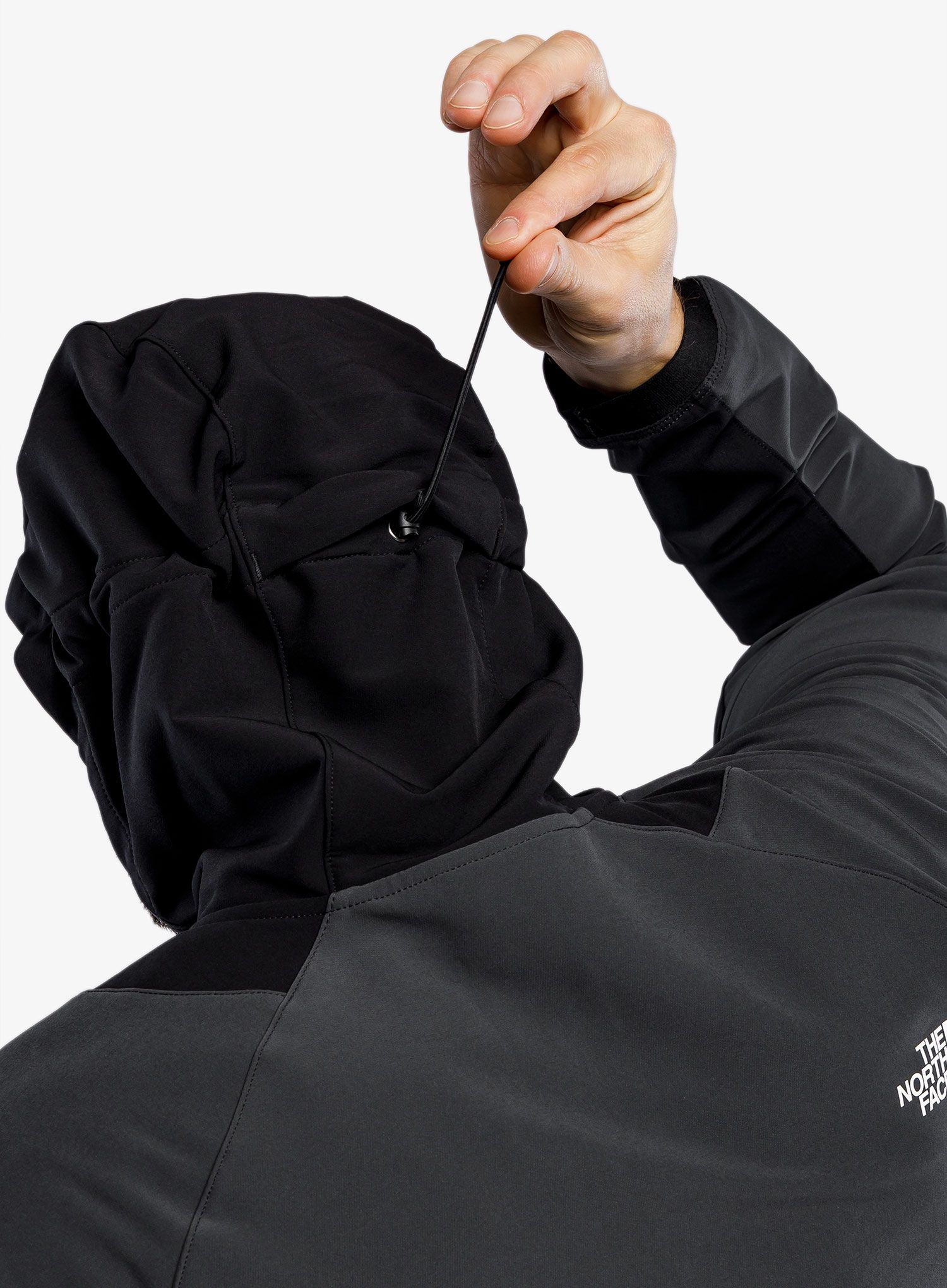 Bunda The North Face AO Softshell Hoodie - asphalt/tnf blk
