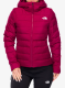 Dámská péřová bunda The North Face Aconcagua 3 Hoodie - beetroot
