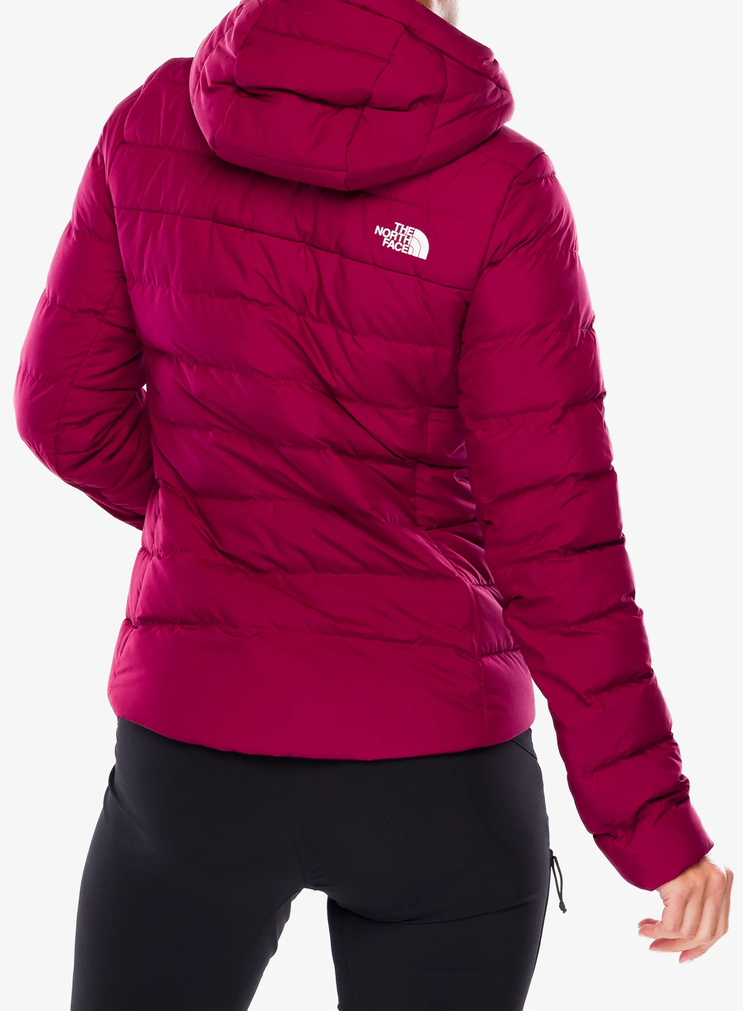 Dámská péřová bunda The North Face Aconcagua 3 Hoodie - beetroot