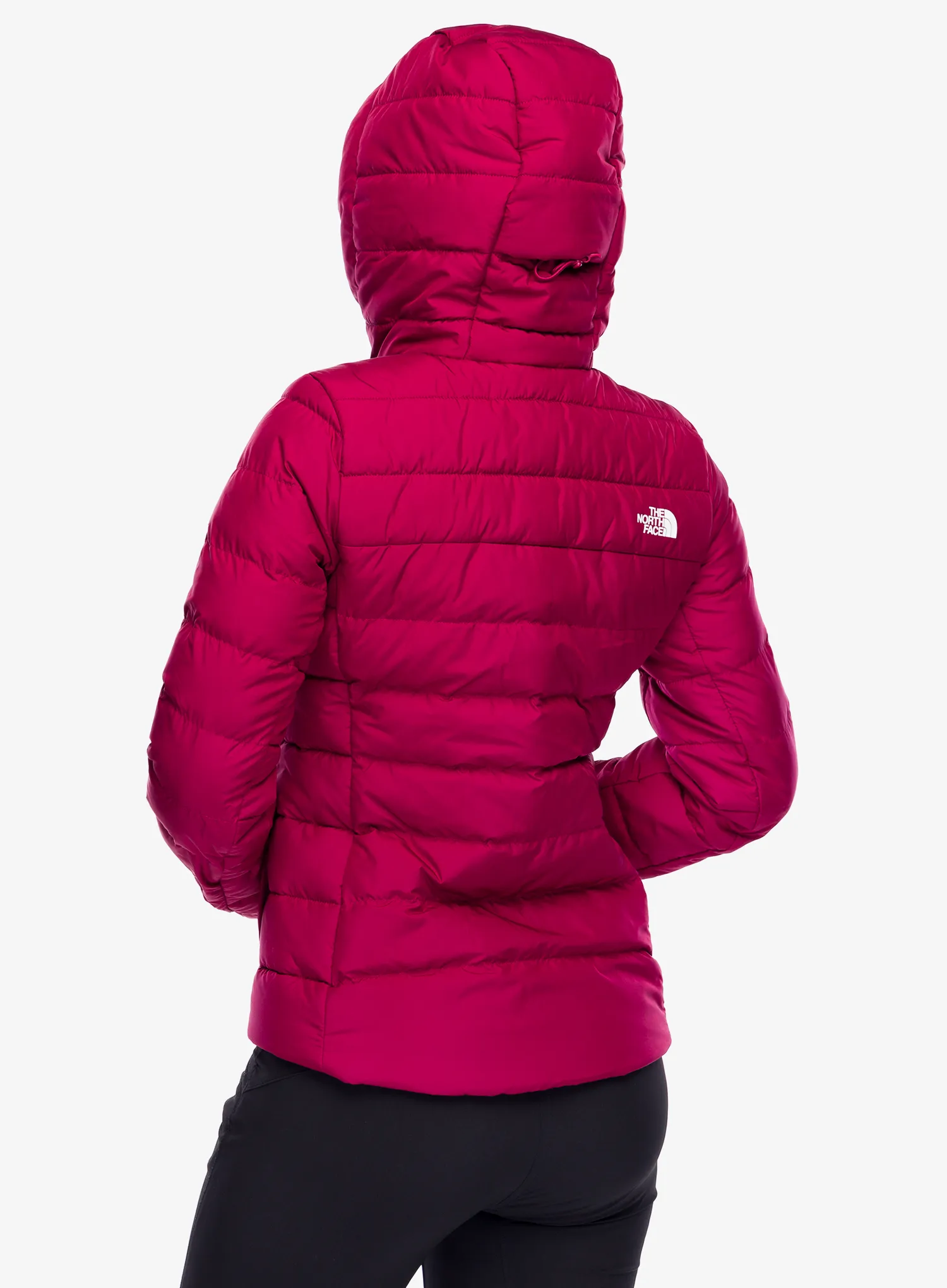 Dámská péřová bunda The North Face Aconcagua 3 Hoodie - beetroot