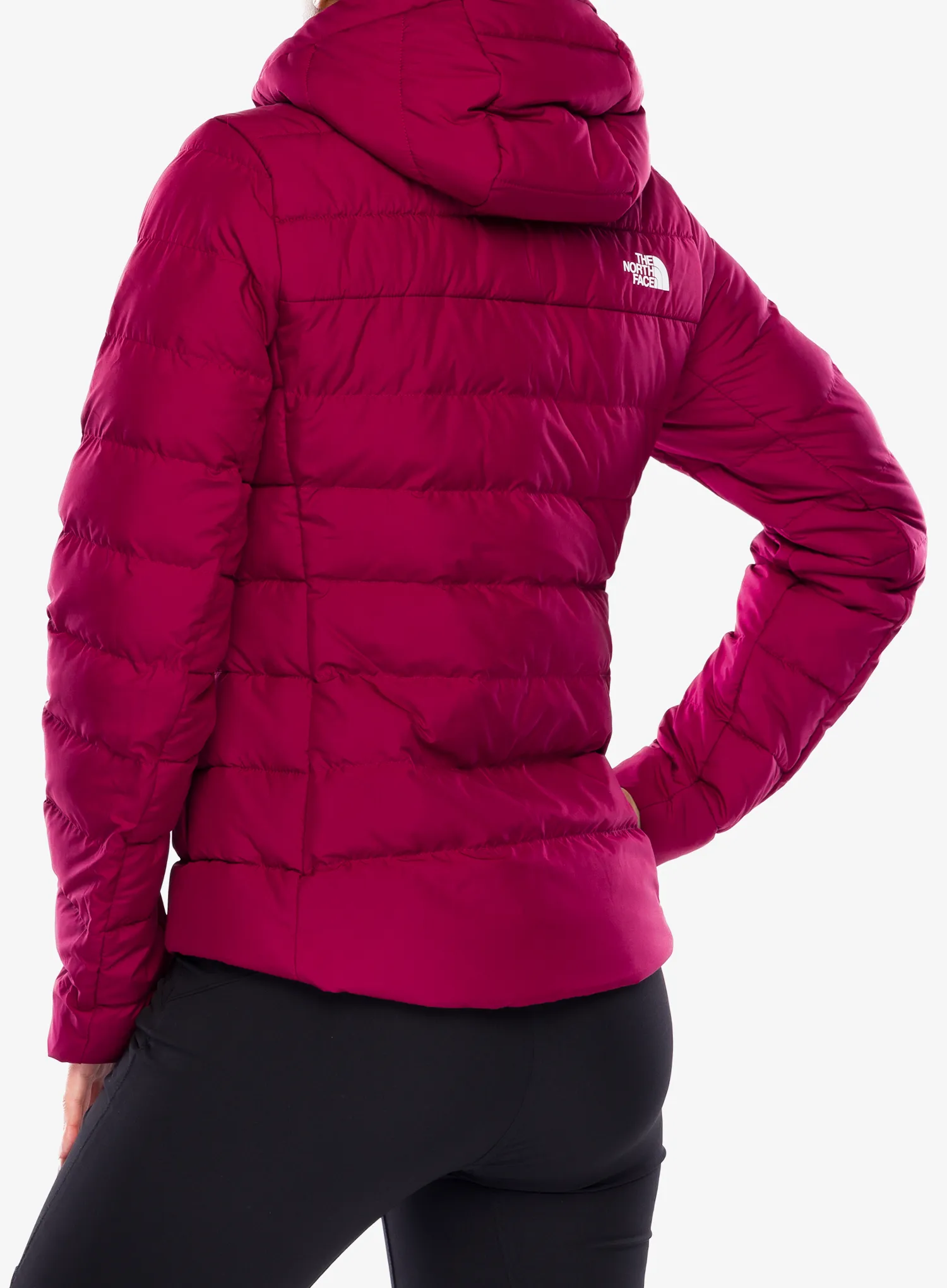 Dámská péřová bunda The North Face Aconcagua 3 Hoodie - beetroot