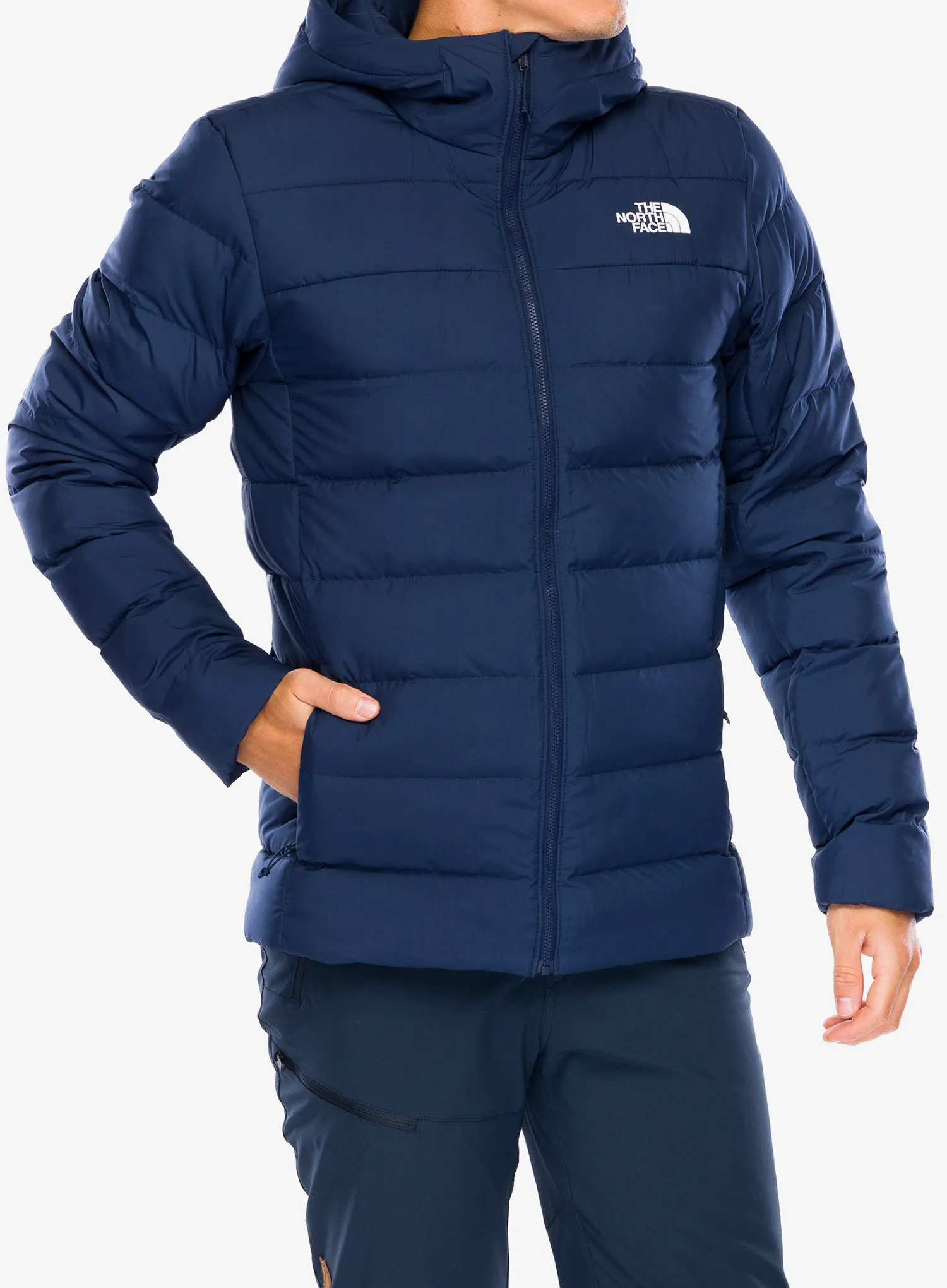 Péřová bunda The North Face Aconcagua 3 Hoodie - summit navy