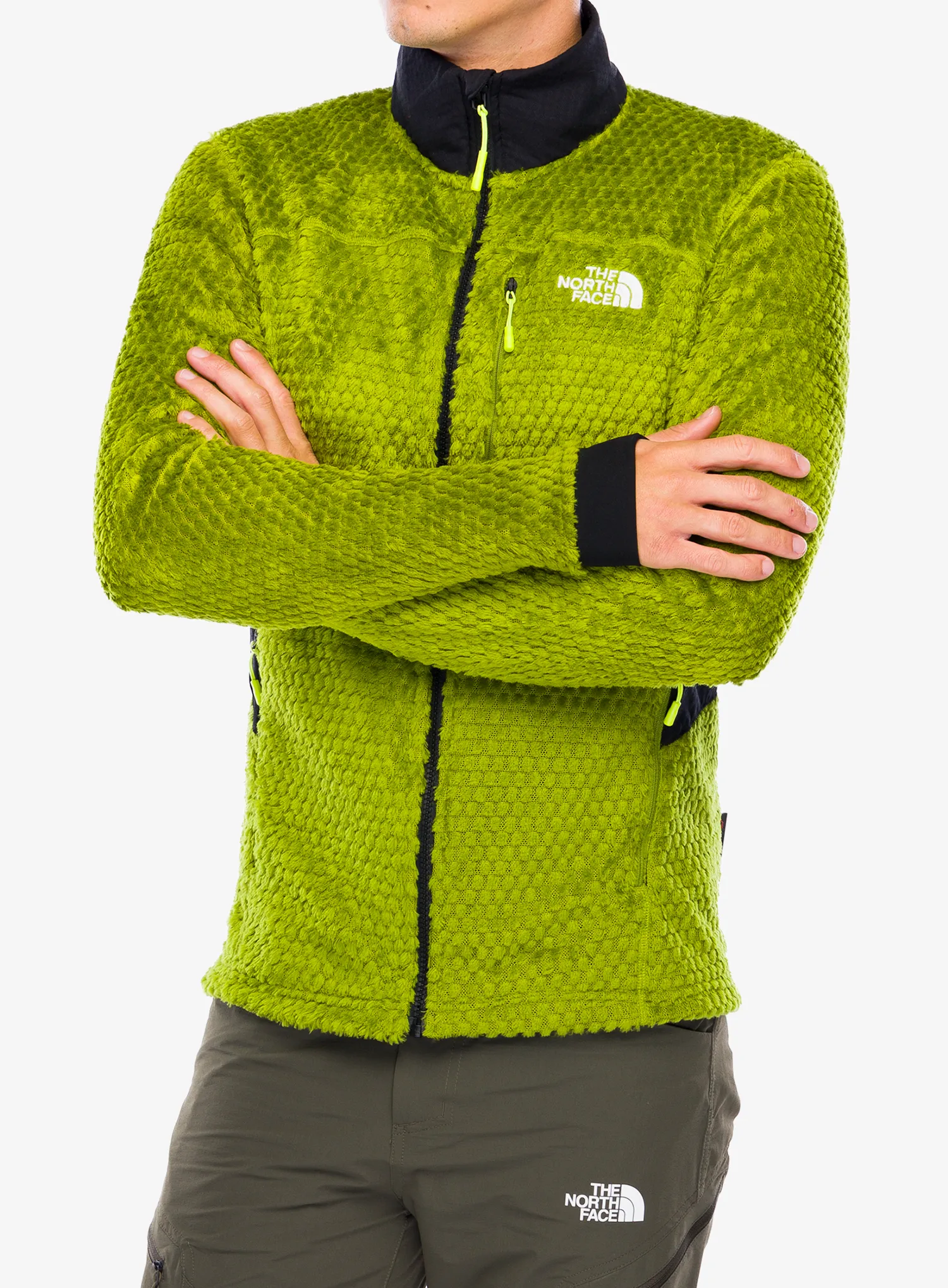 Fleece mikina The North Face Alpedge High Loft Jacket - oak green/tnf black