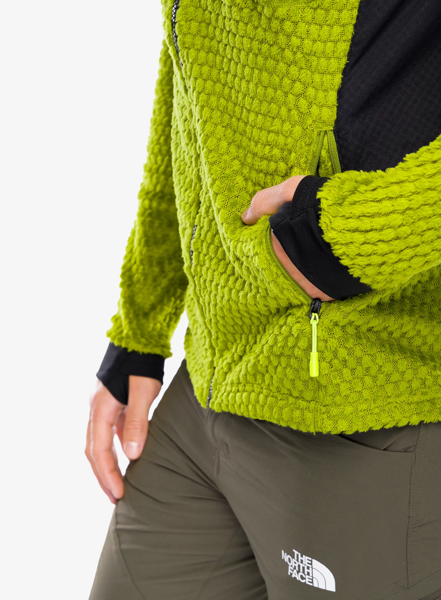 Fleece mikina The North Face Alpedge High Loft Jacket - oak green/tnf black
