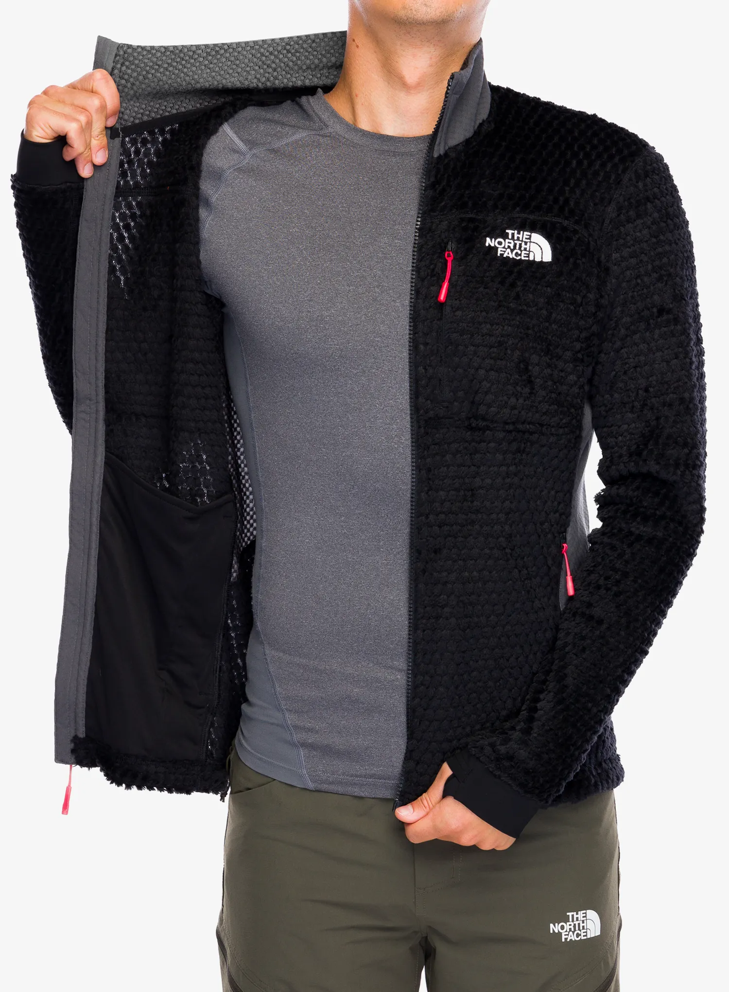 Fleece mikina The North Face Alpedge High Loft Jacket - tnf black/anthracite grey