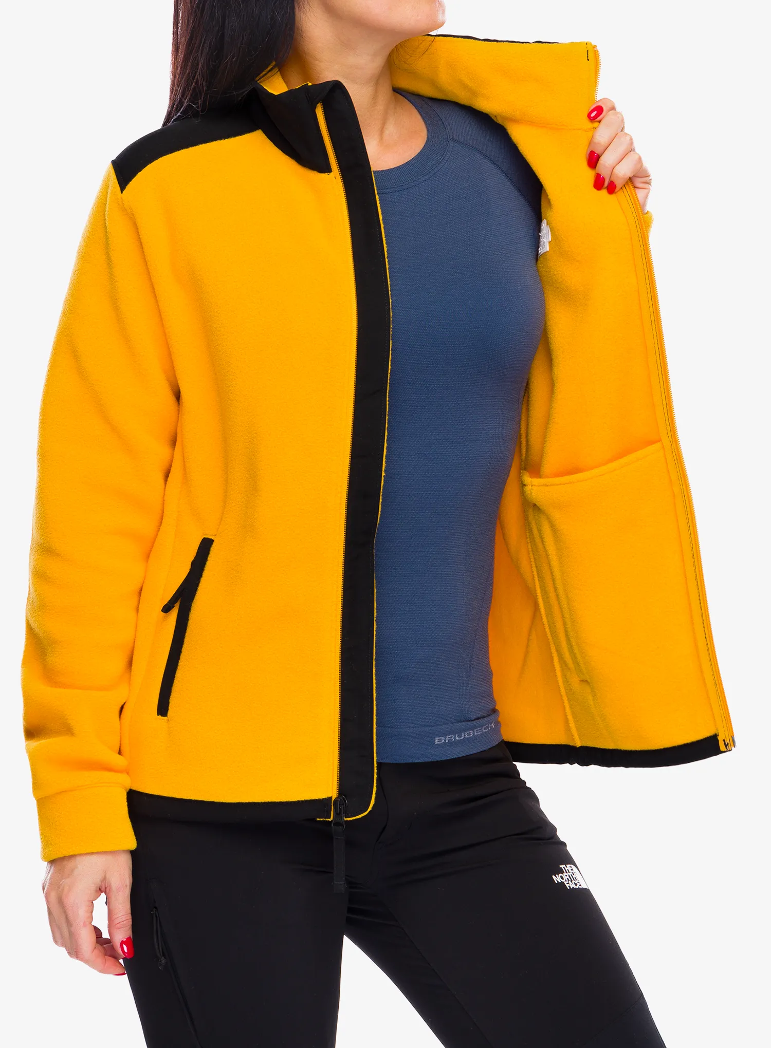 Fleecová mikina dámská The North Face Alpine Polartec 200 FZ Jacket - summit gold/tnf black