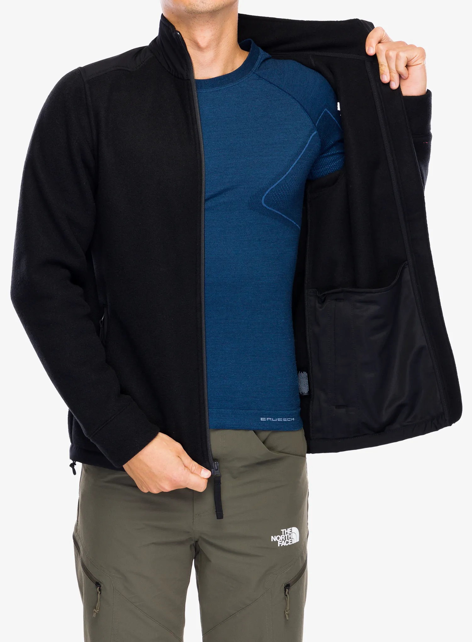 Rozepínací mikina The North Face Alpine Polartec 200 Fz Jacket - tnf black/tnf black