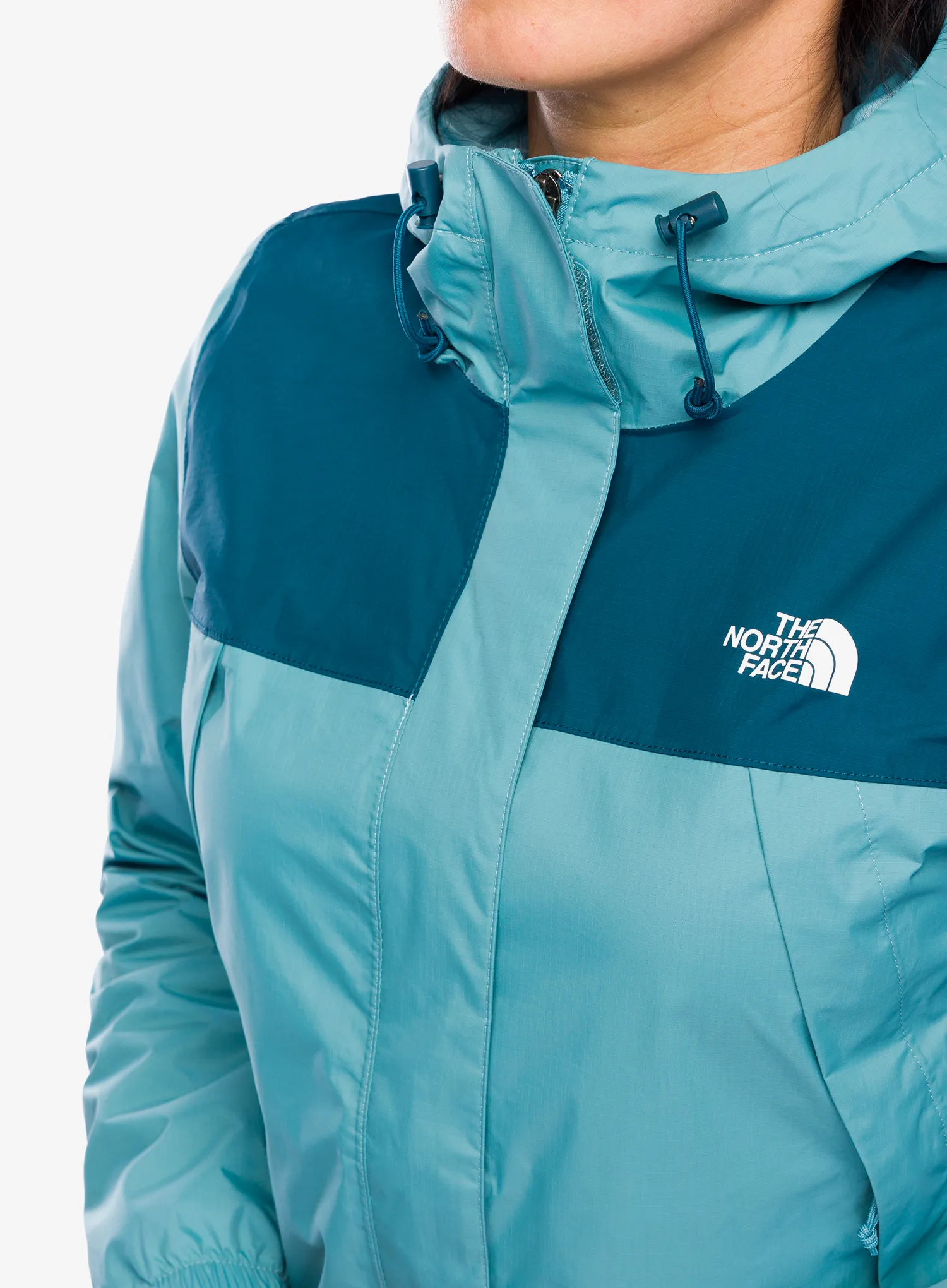 Dámská bunda do deště The North Face Antora Jacket - algae blue/midnight petrol