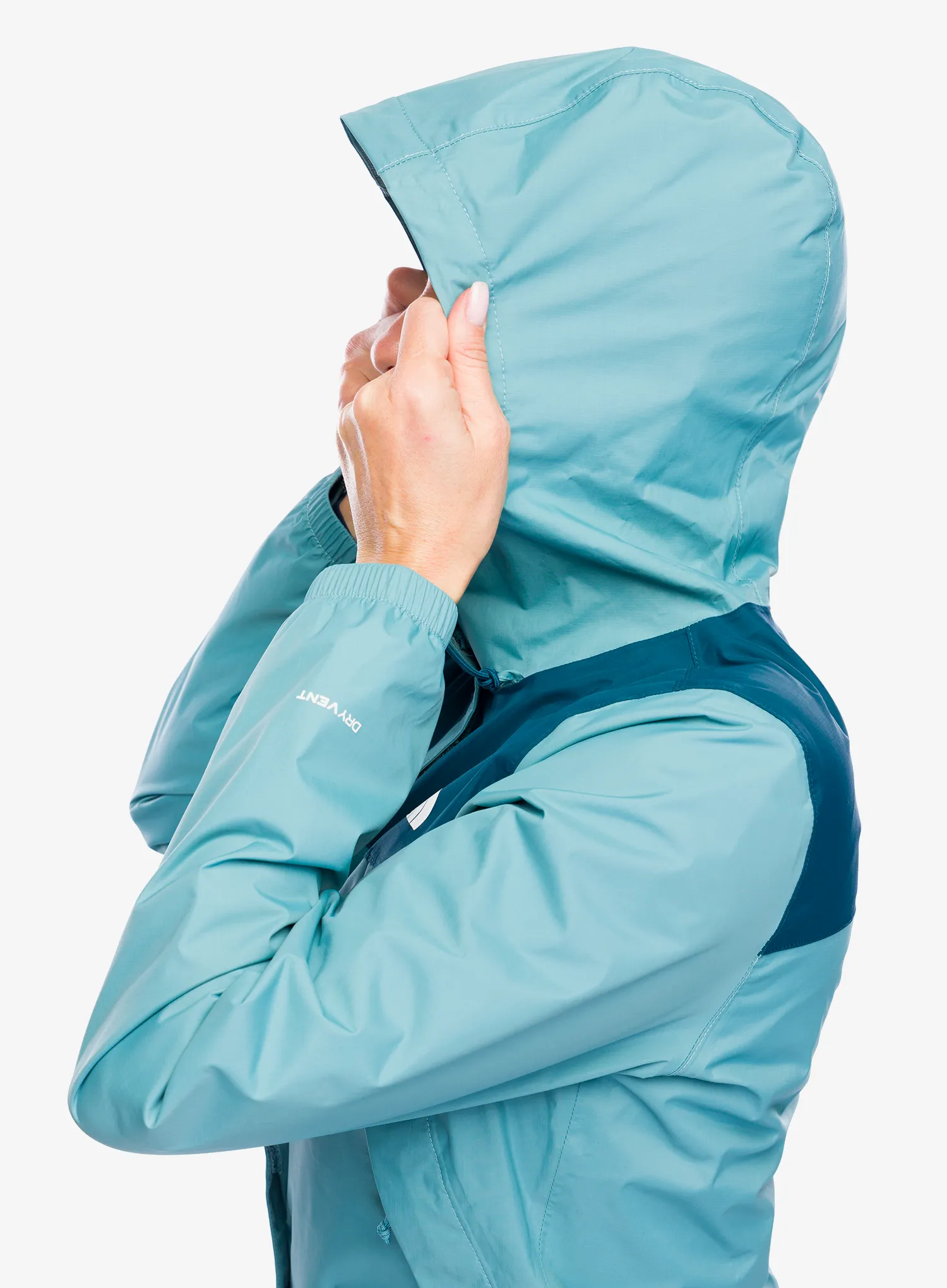 Dámská bunda do deště The North Face Antora Jacket - algae blue/midnight petrol