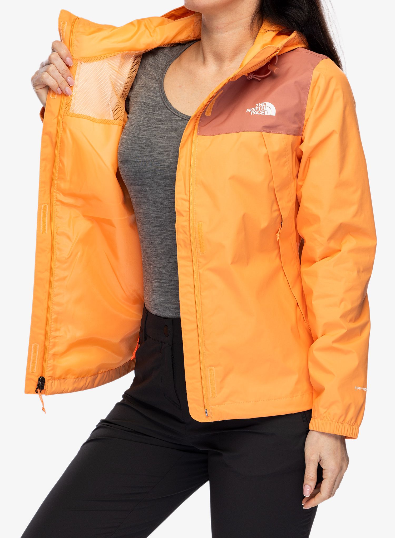 Dámská nepromokavá bunda s membránou The North Face Antora Jacket - peach/light