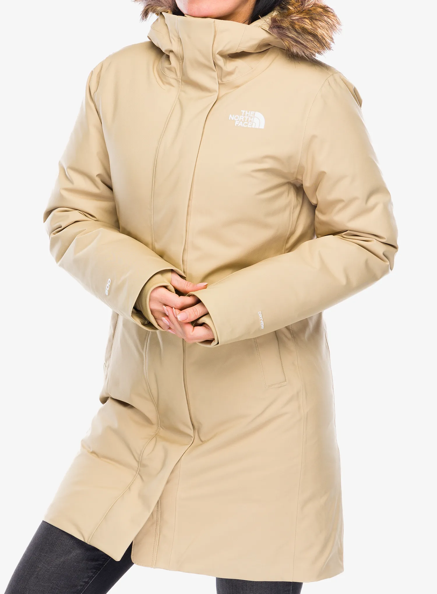 Dámský kabát The North Face Arctic Parka - khaki stone