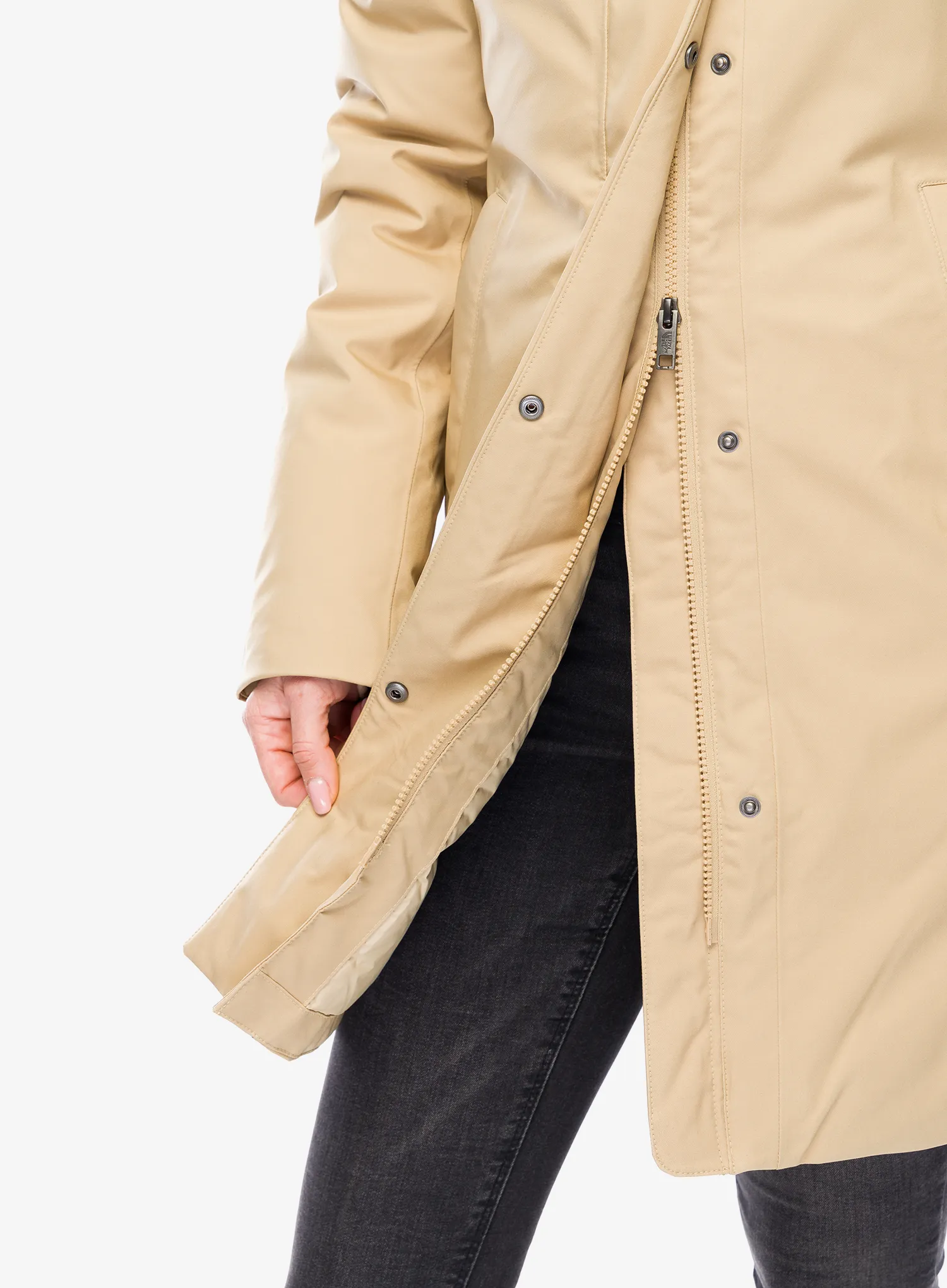 Dámský kabát The North Face Arctic Parka - khaki stone