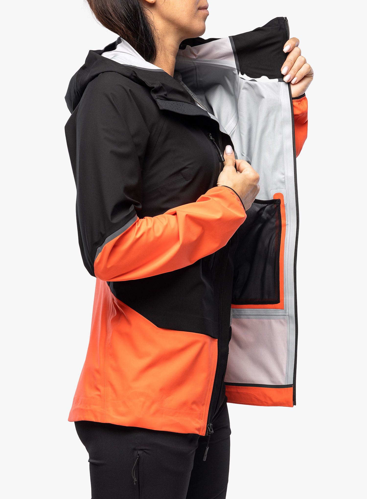 Dámská nepromokavá bunda s membránou The North Face Balmenhorn FUTURELIGHT Shell - black/orange