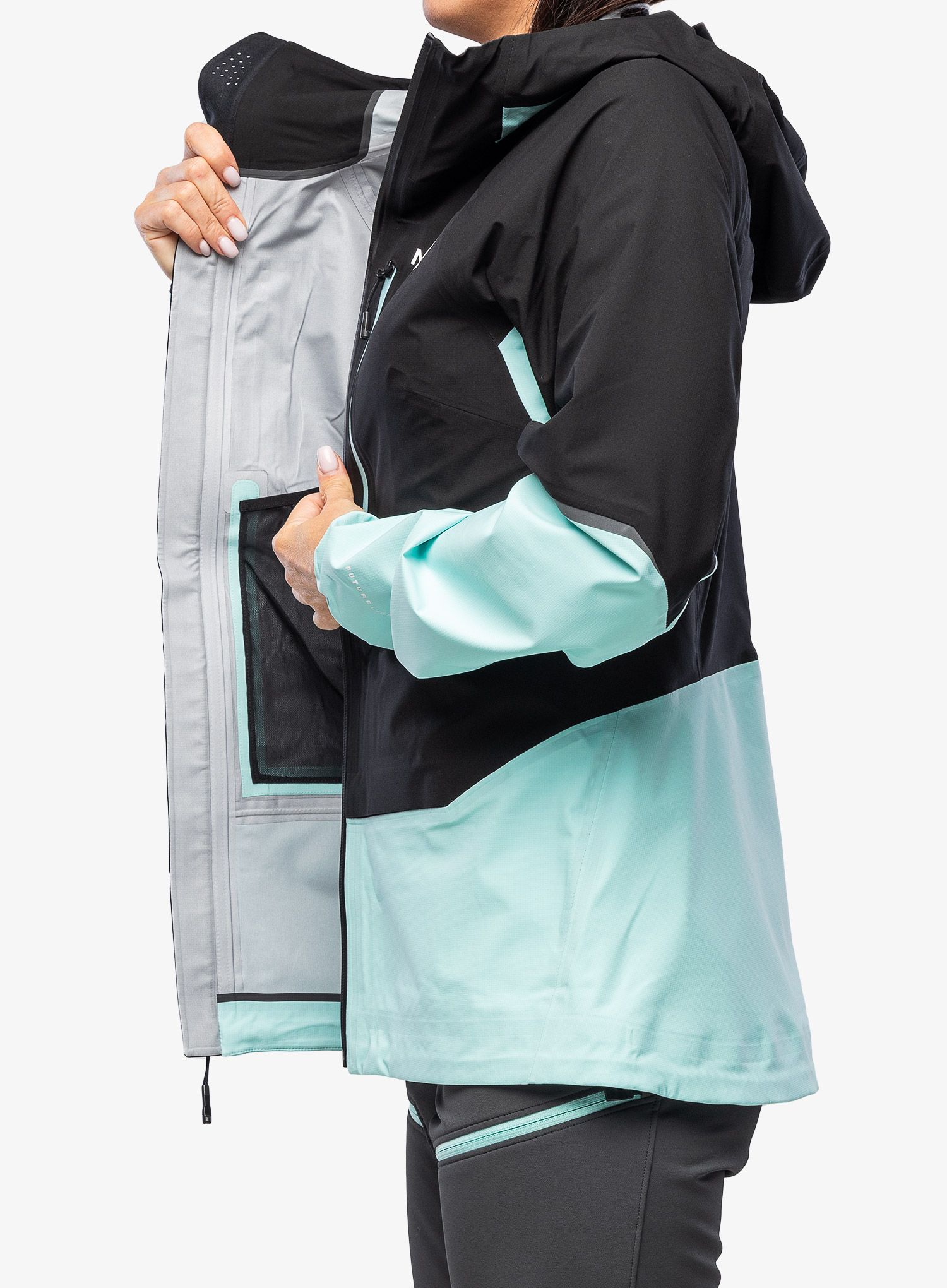 Dámská bunda na hory The North Face Balmenhorn FUTURELIGHT Shell - black/teal