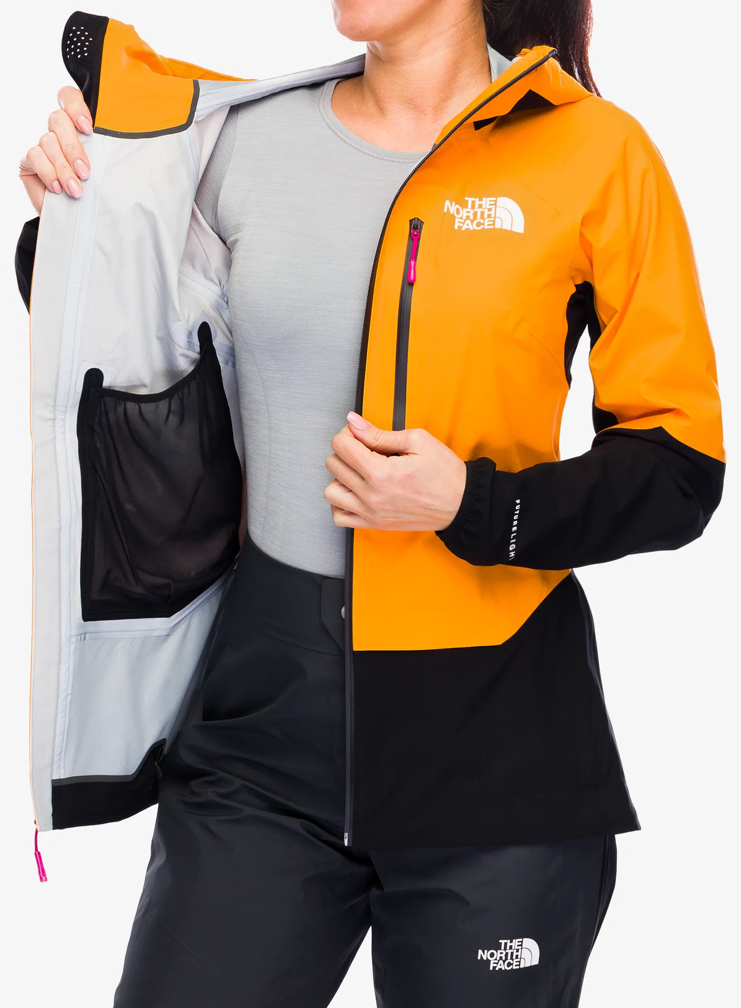 Dámská bunda do deště The North Face Balmenhorn Futurelight Shell - apricot glaze/tnf black