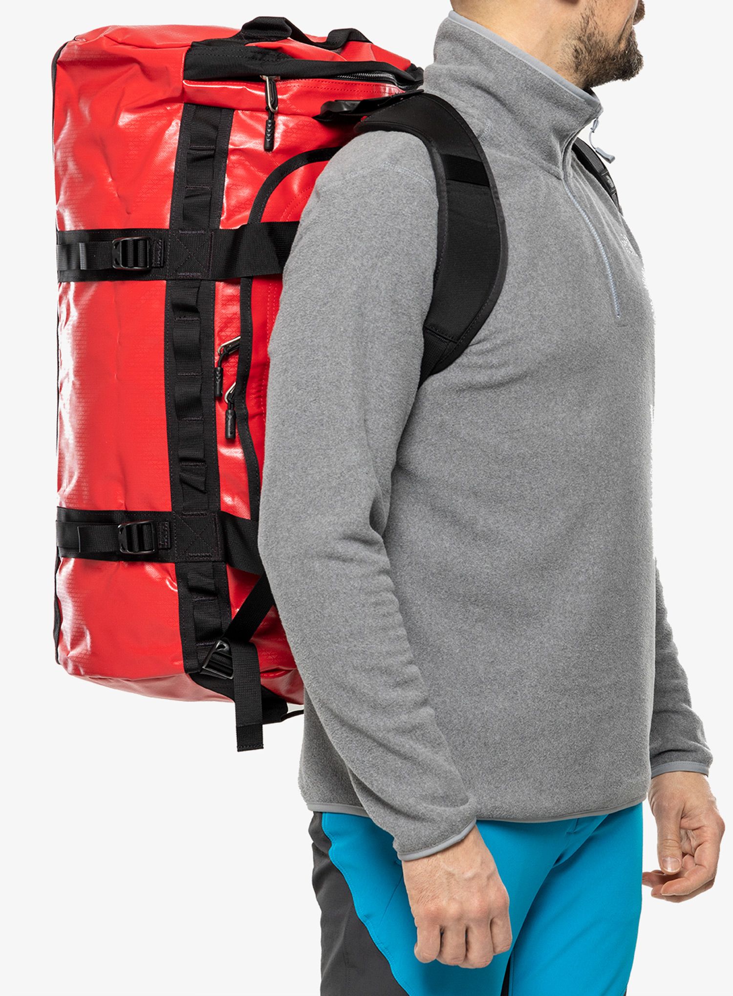 Expediční taška The North Face Base Camp Duffel M - red/black