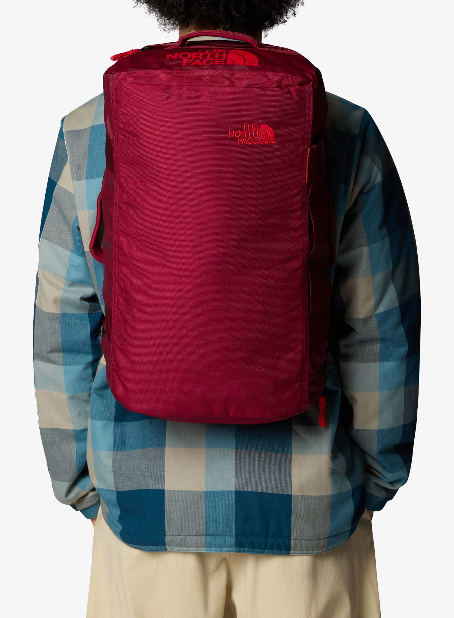 Cestovní taška The North Face Base Camp Voyager Duffel 32L - beetroot/tnf red