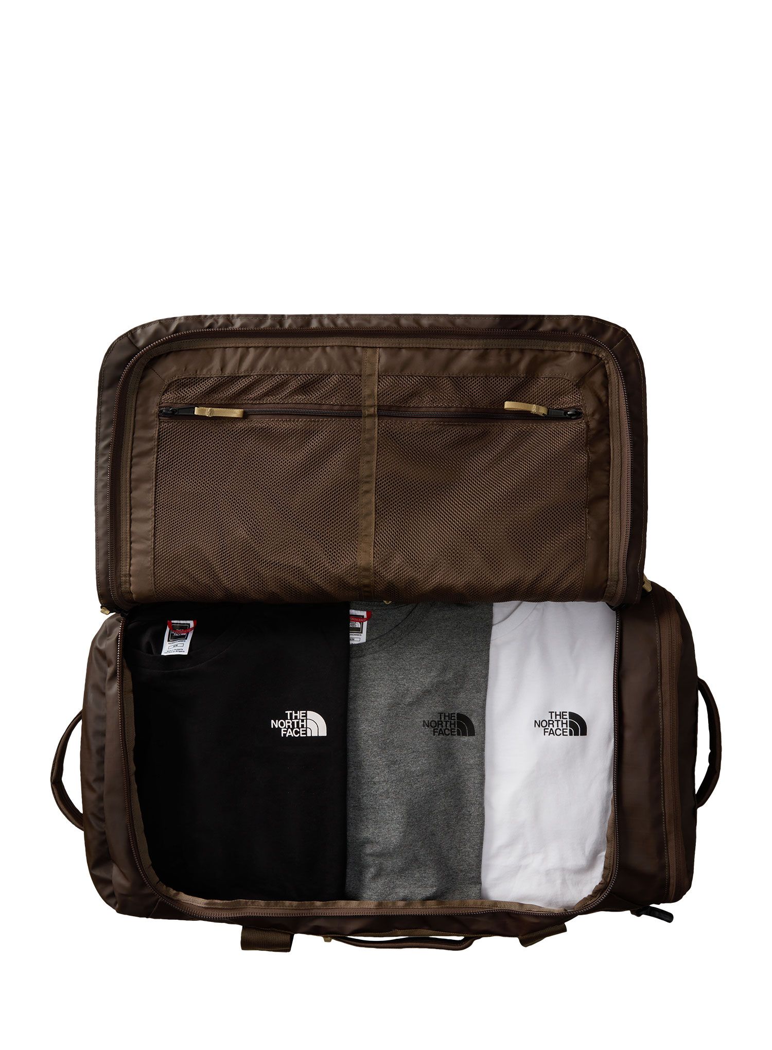 Cestovní taška The North Face Base Camp Voyager Duffel 62 - smokey brown/khaki stone