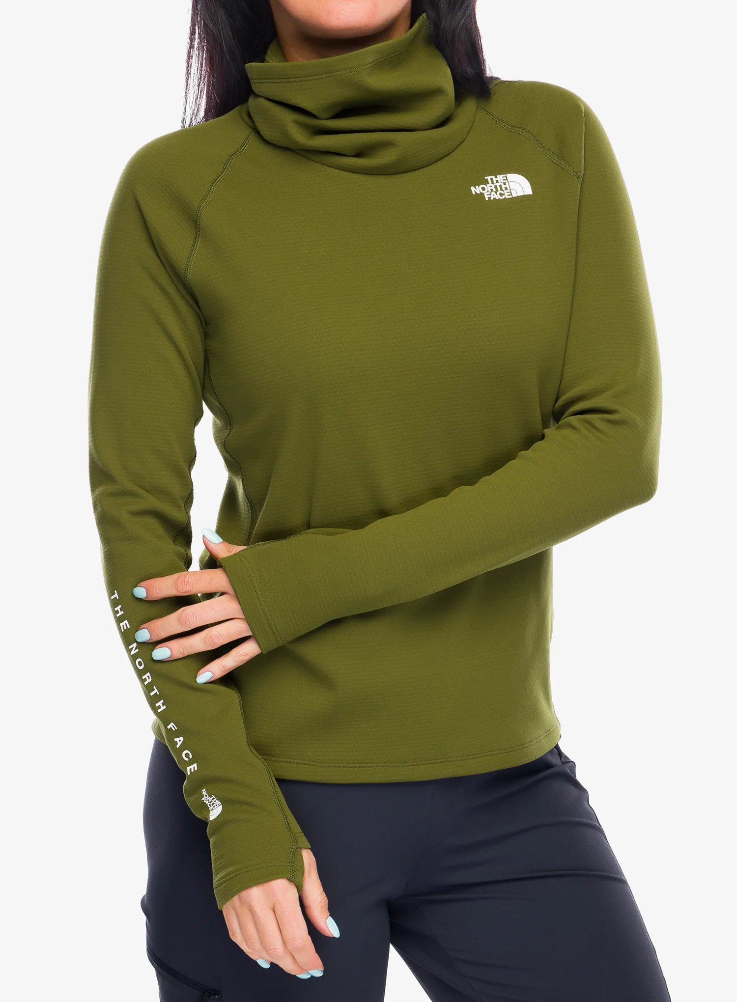 Dámská funkční mikina The North Face Baselayer Dragline LS - forest olive