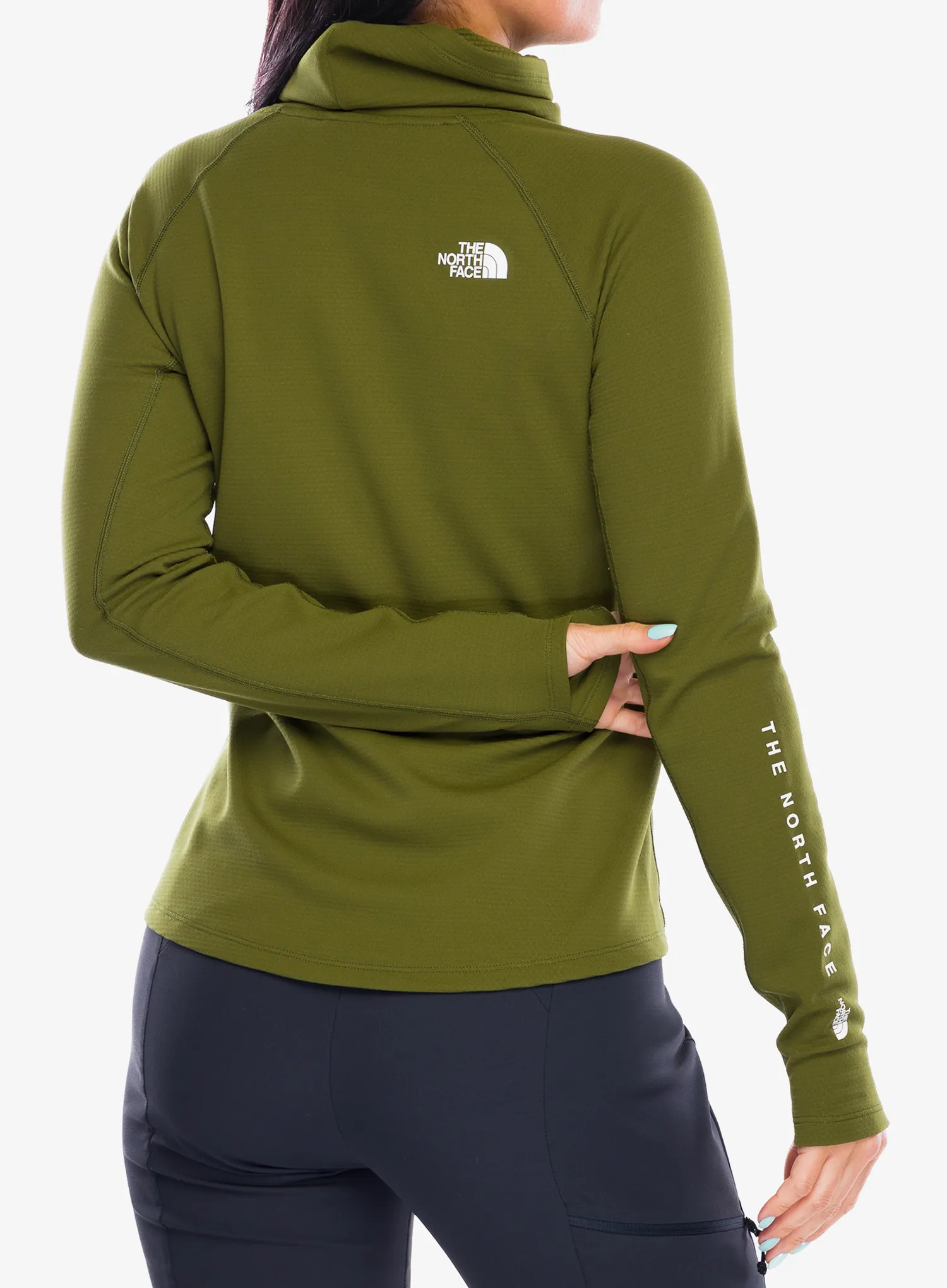 Dámská funkční mikina The North Face Baselayer Dragline LS - forest olive