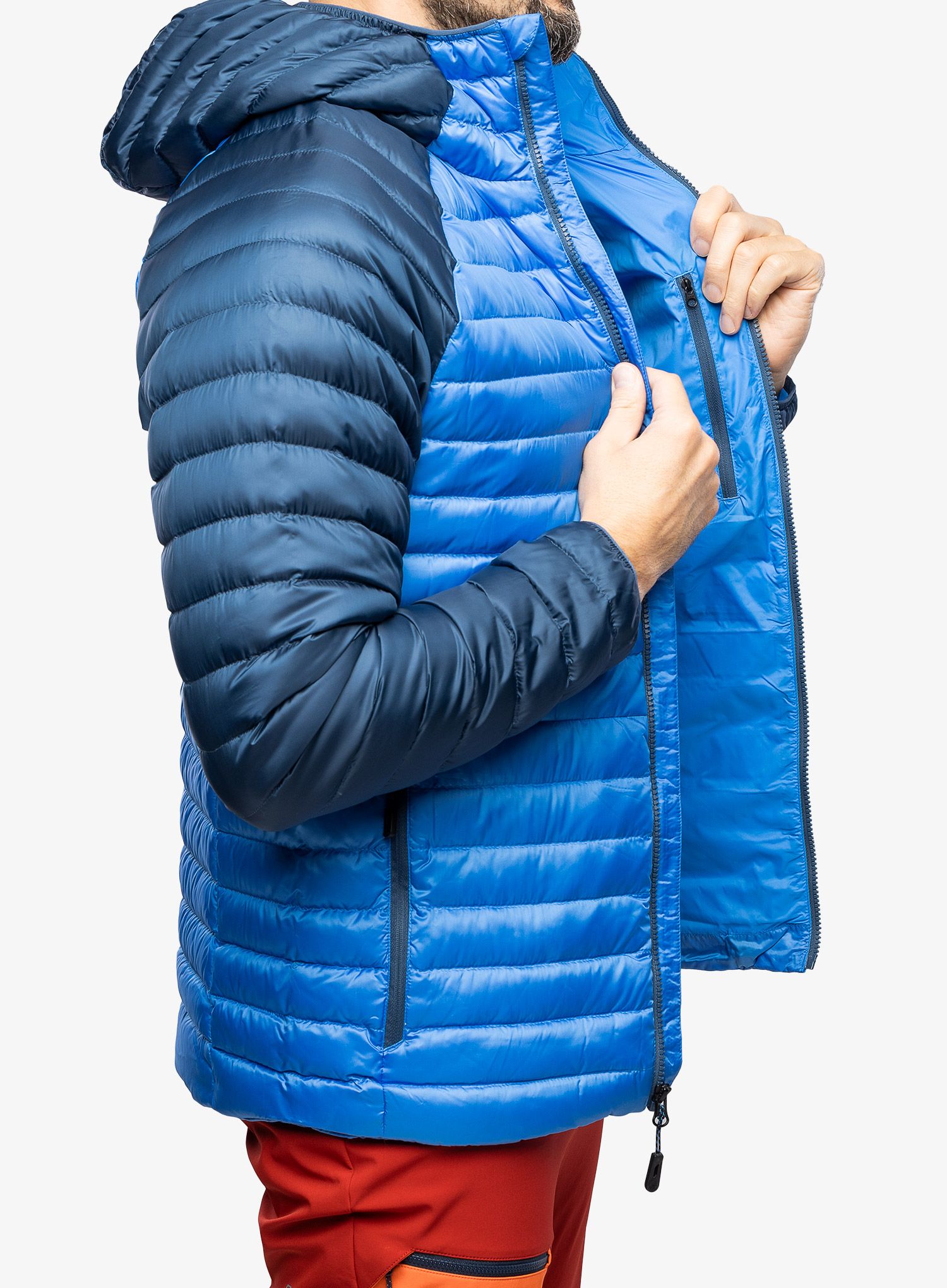 Péřová bunda pánská The North Face Bettaforca LT Down Hoodie - optic blue