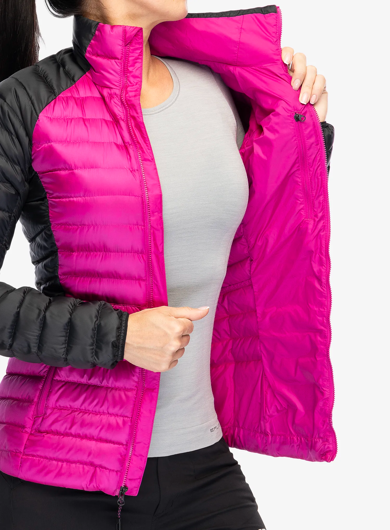 Dámská péřová bunda The North Face Bettaforca LT Down Jacket - pink/black