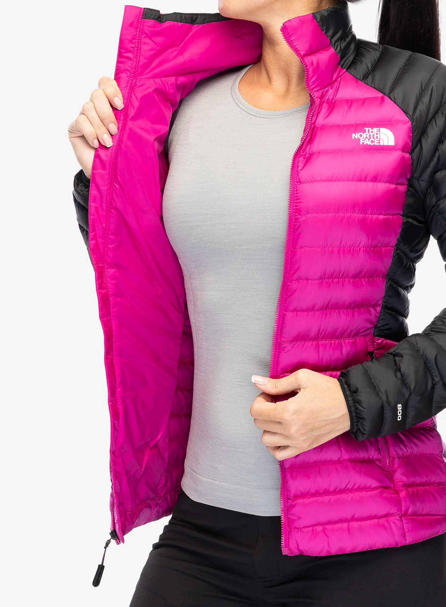 Dámská péřová bunda The North Face Bettaforca LT Down Jacket - pink/black