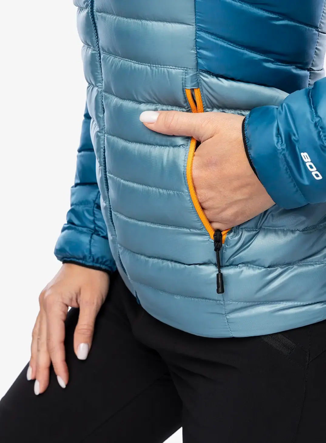 Dámská péřová bunda The North Face Bettaforca Lt Down Hoodie - algae blue/midnight petrol