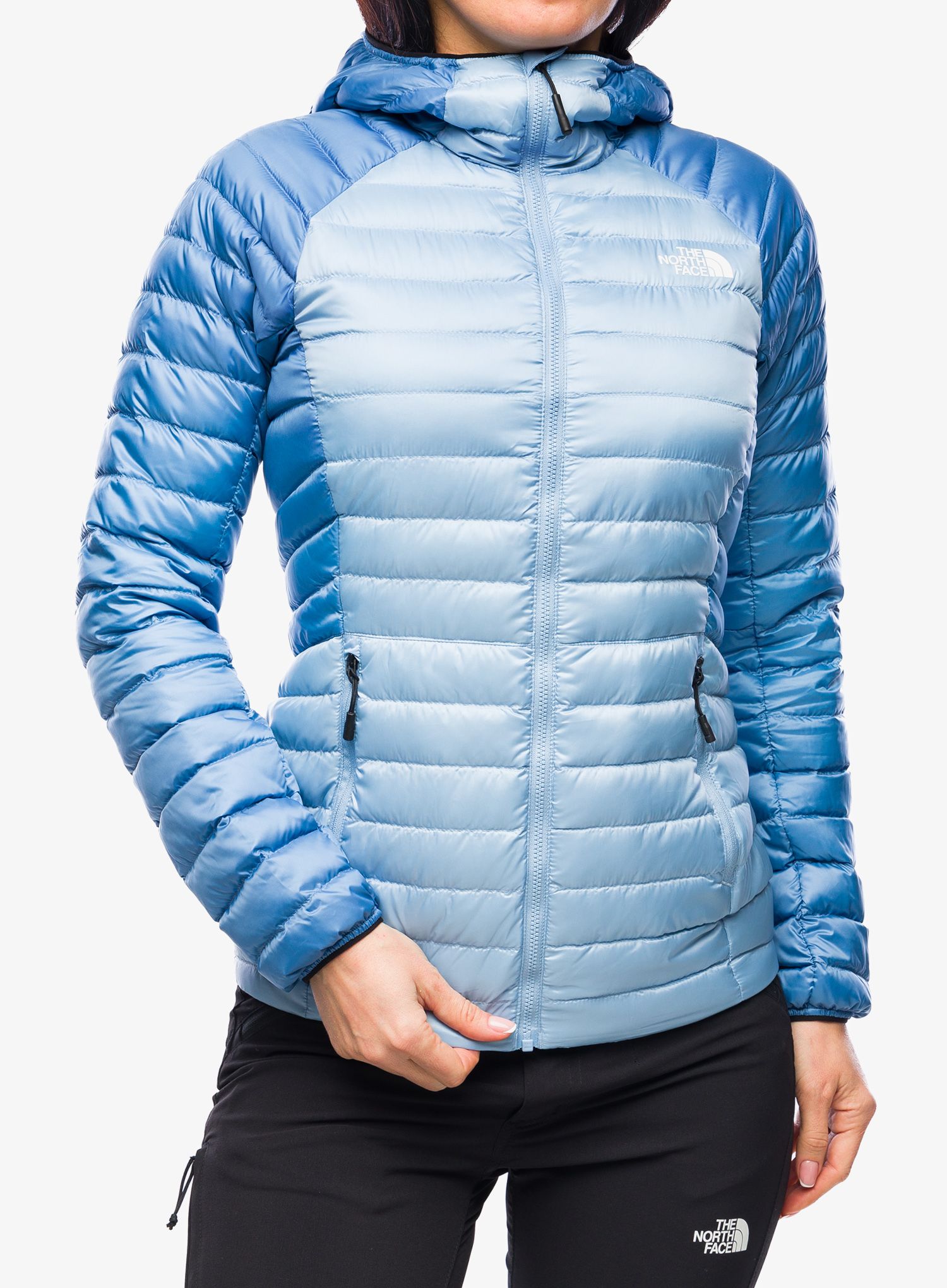Dámská péřová bunda The North Face Bettaforca Lt Down Hoodie - blue/stone