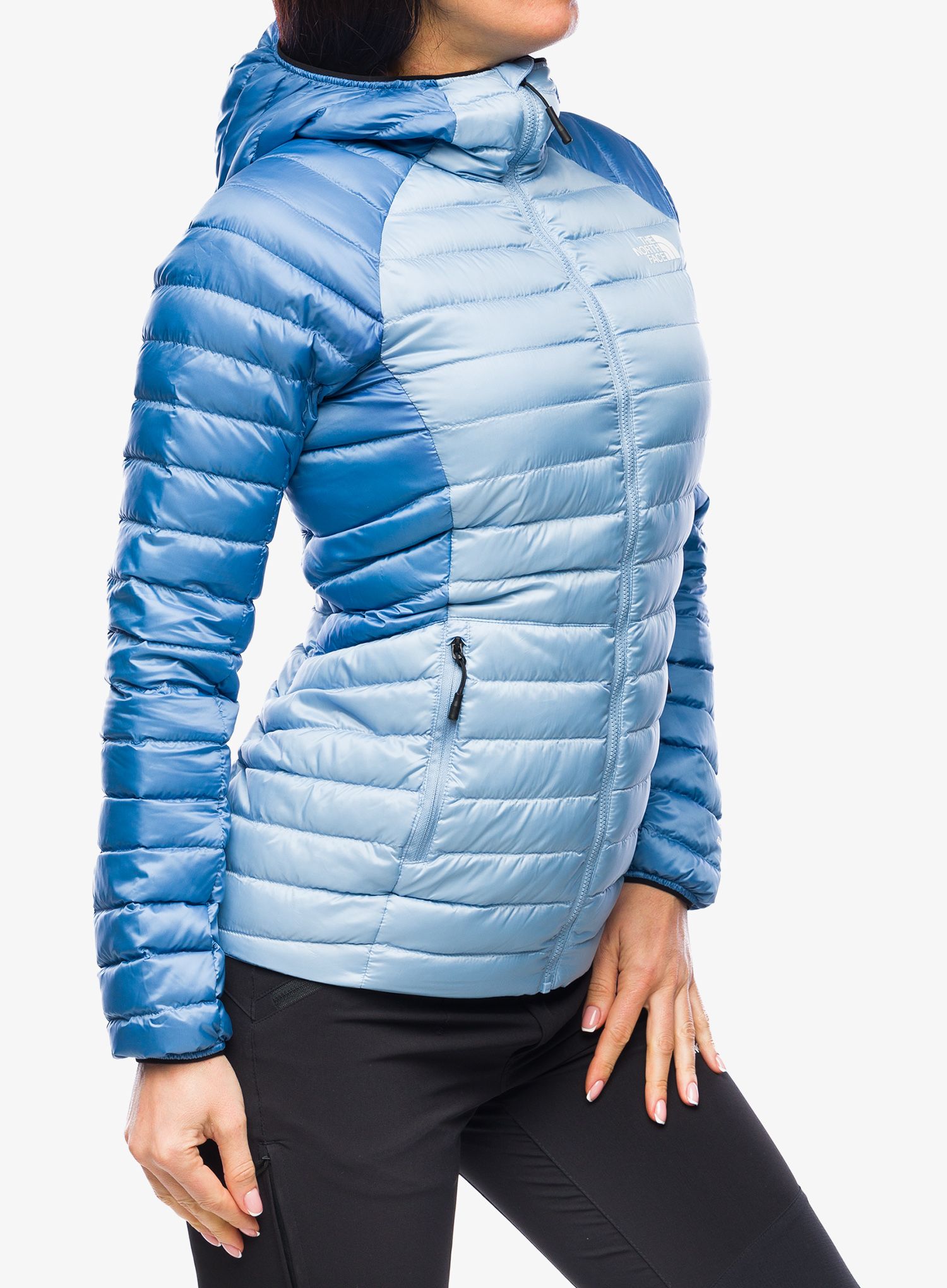 Dámská péřová bunda The North Face Bettaforca Lt Down Hoodie - blue/stone