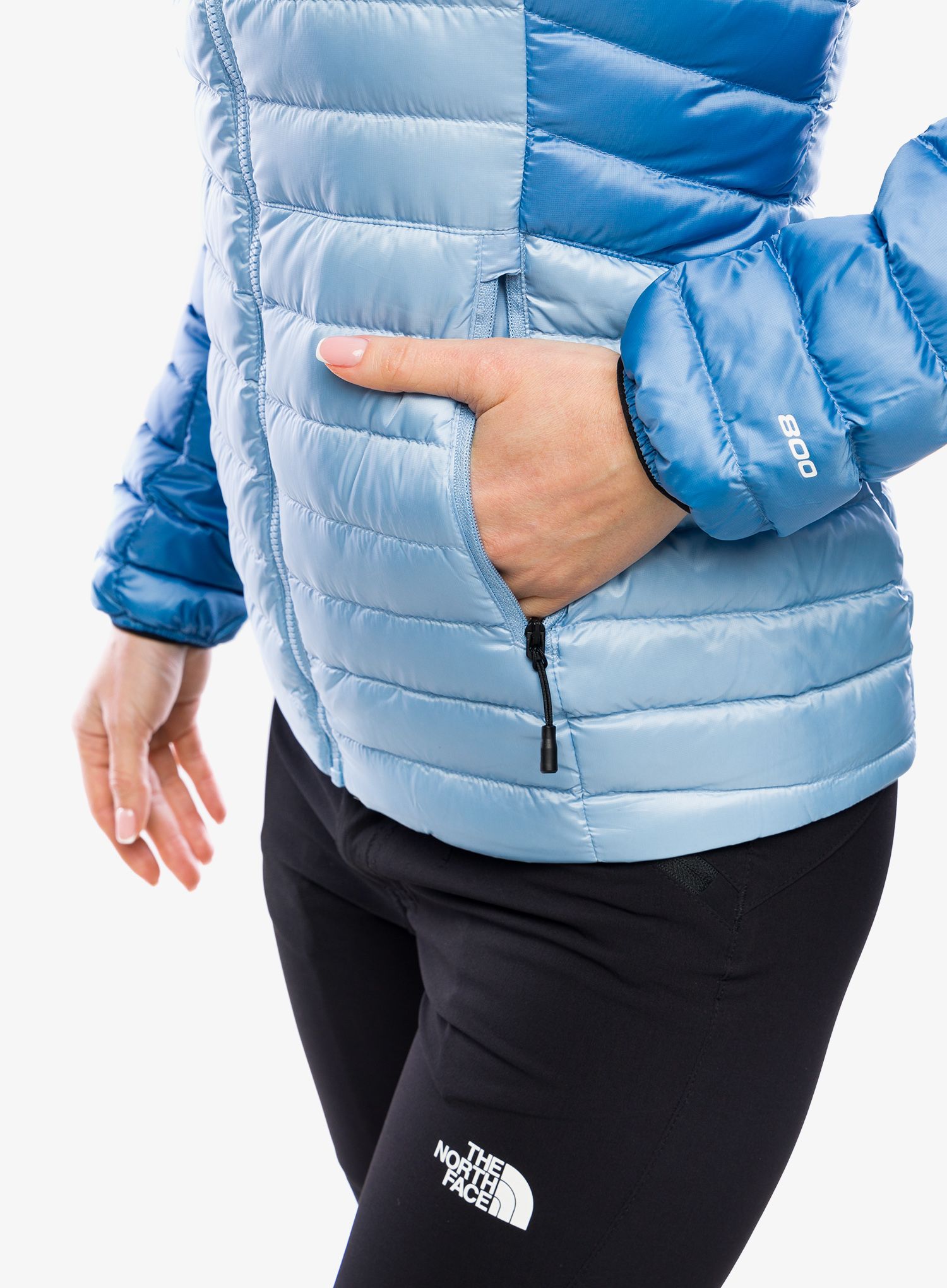 Dámská péřová bunda The North Face Bettaforca Lt Down Hoodie - blue/stone