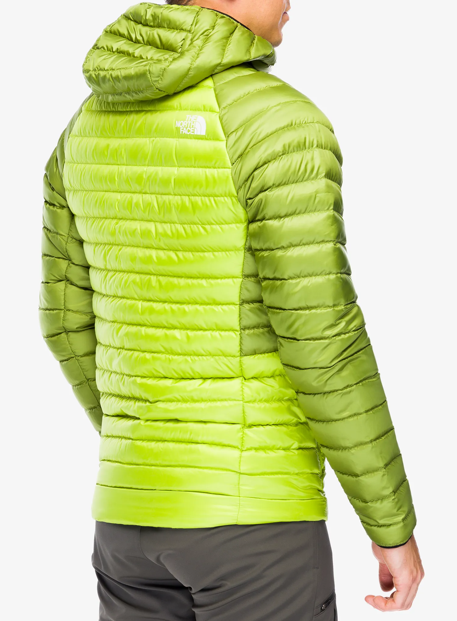 Péřová bunda The North Face Bettaforca Lt Down Hoodie - meadow grass/oak green