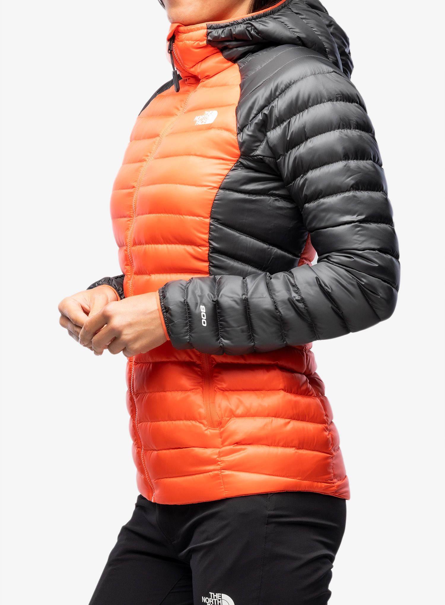 Dámská zimní bunda The North Face Bettaforca Lt Down Hoodie - orange/black