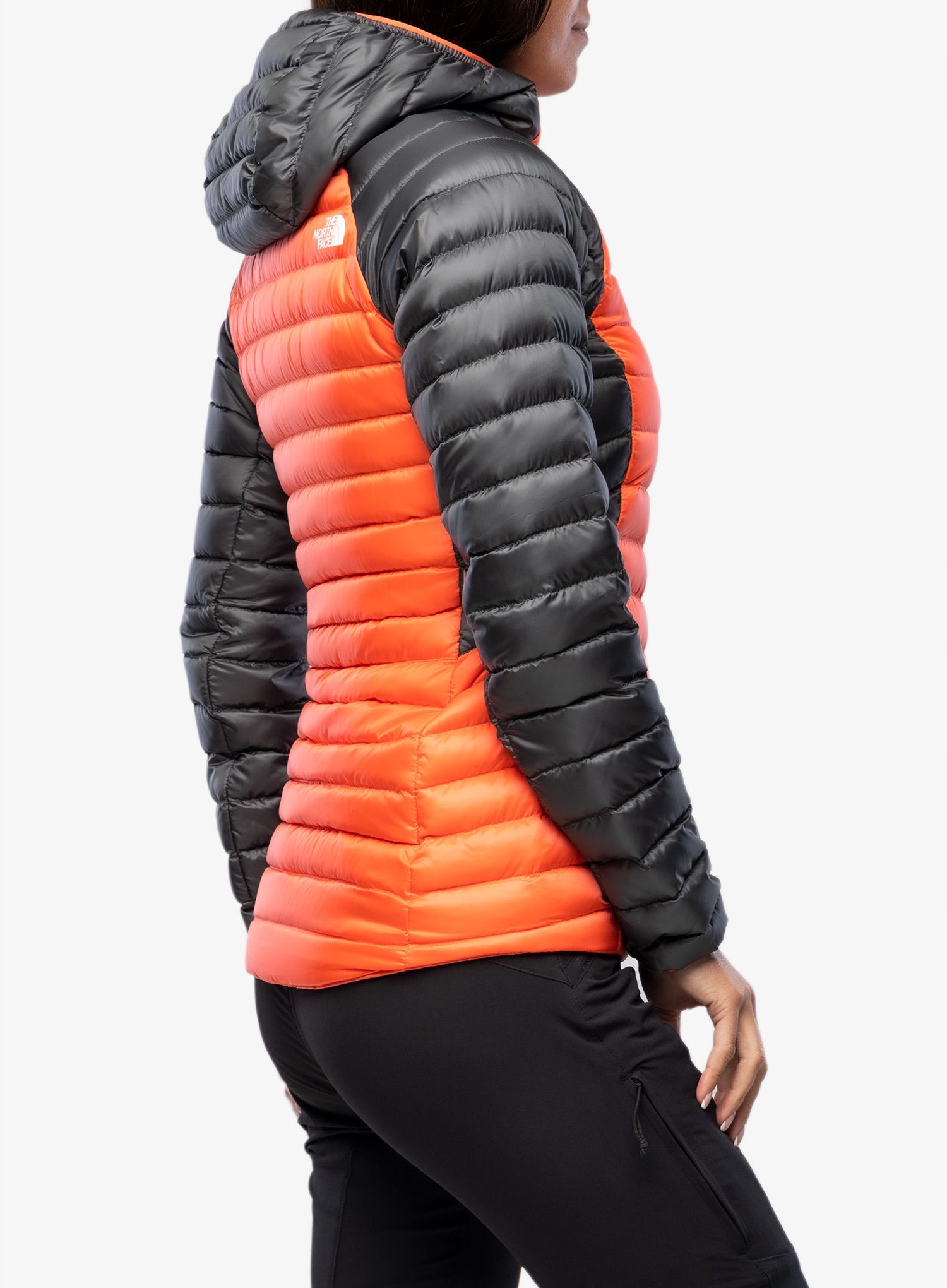 Dámská zimní bunda The North Face Bettaforca Lt Down Hoodie - orange/black