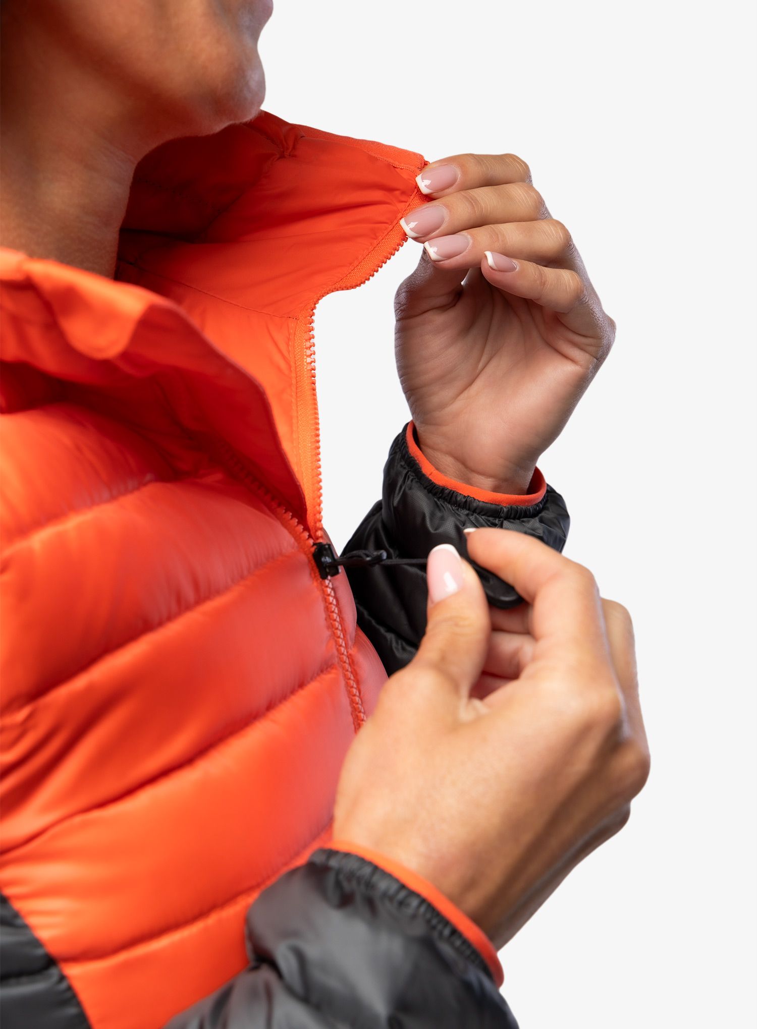 Dámská zimní bunda The North Face Bettaforca Lt Down Hoodie - orange/black