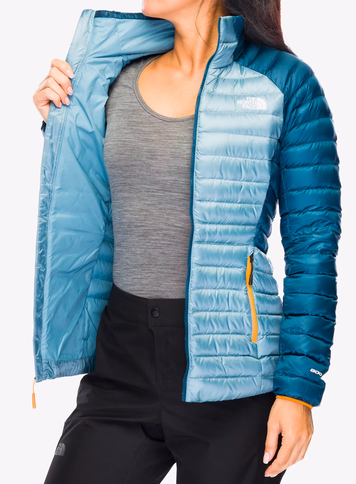 Dámská péřová bunda The North Face Bettaforca Lt Down Jacket - algae blue/midnight petrol