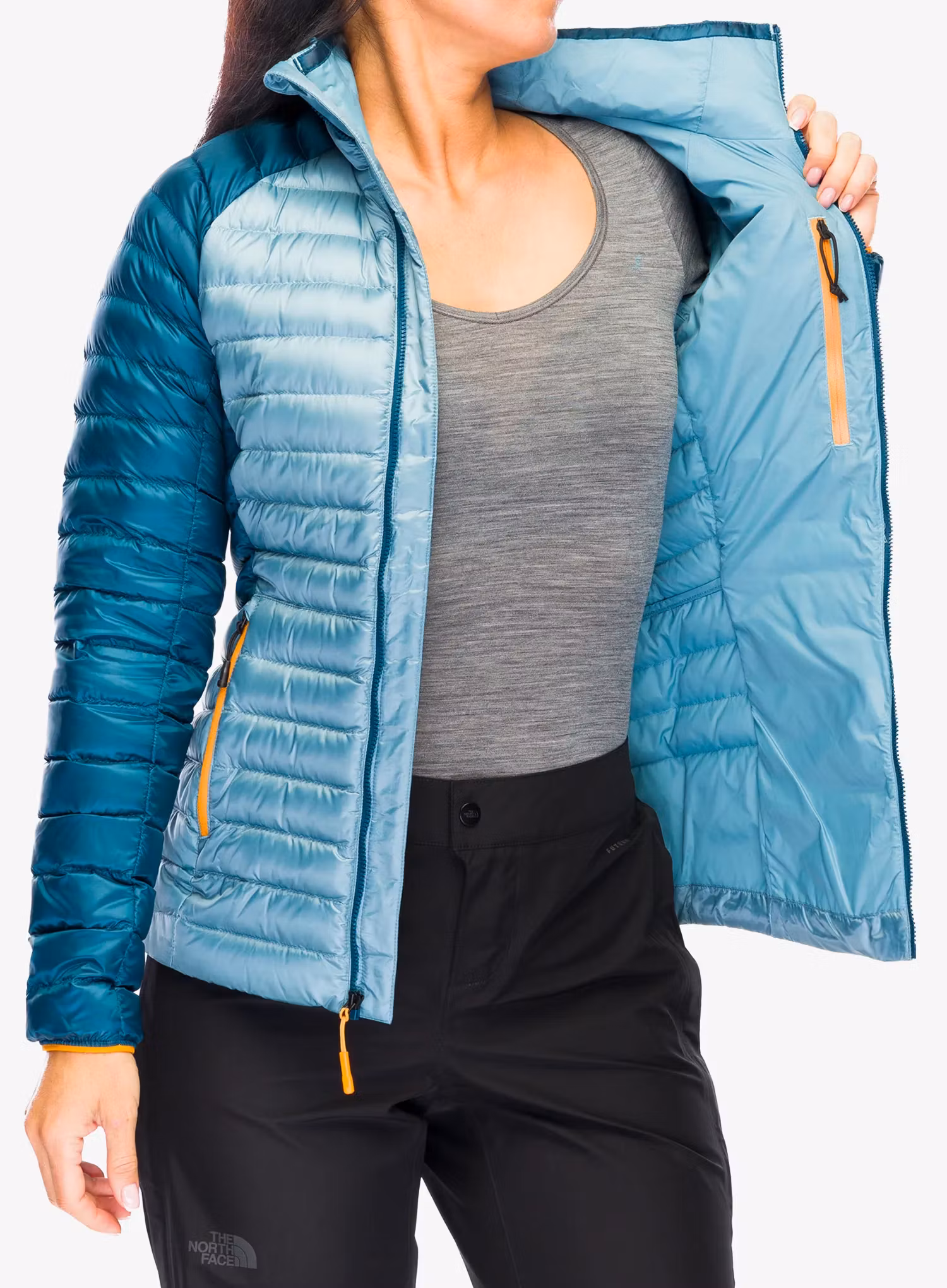 Dámská péřová bunda The North Face Bettaforca Lt Down Jacket - algae blue/midnight petrol