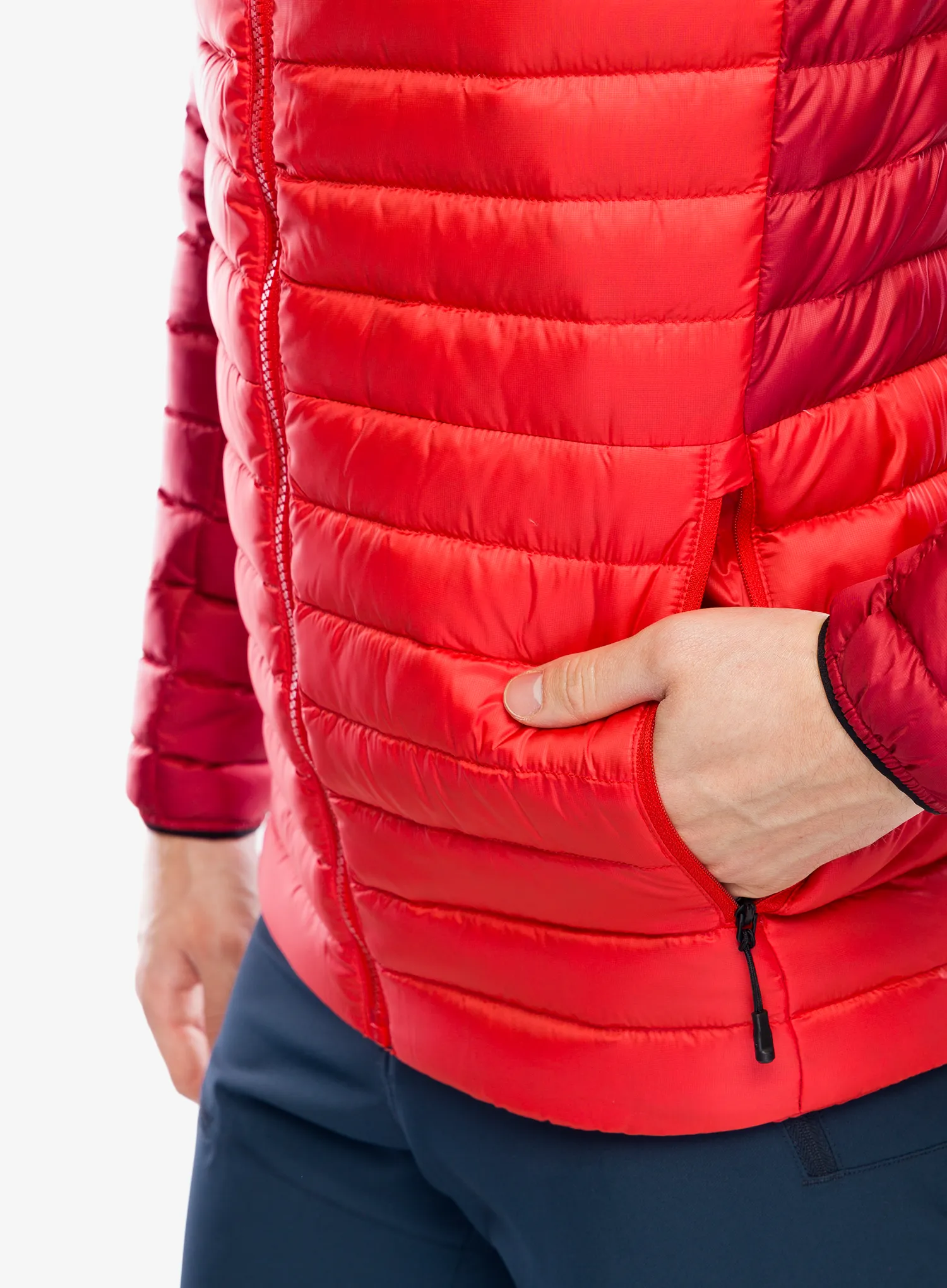 Péřová bunda The North Face Bettaforca Lt Down Jacket - high risk red/garnet red