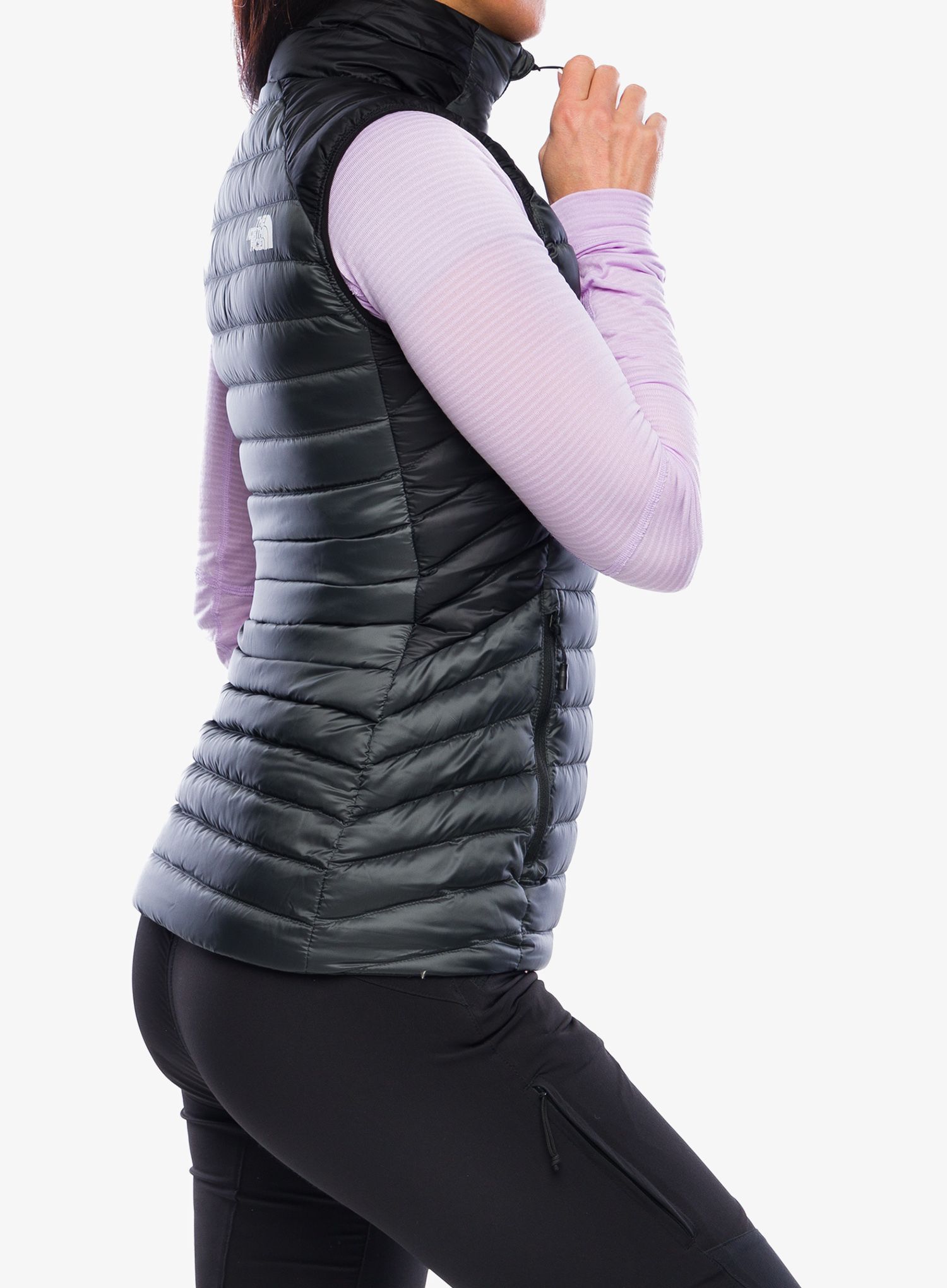 Péřová vesta dámská The North Face Bettaforca Lt Down Vest - asphalt grey/black