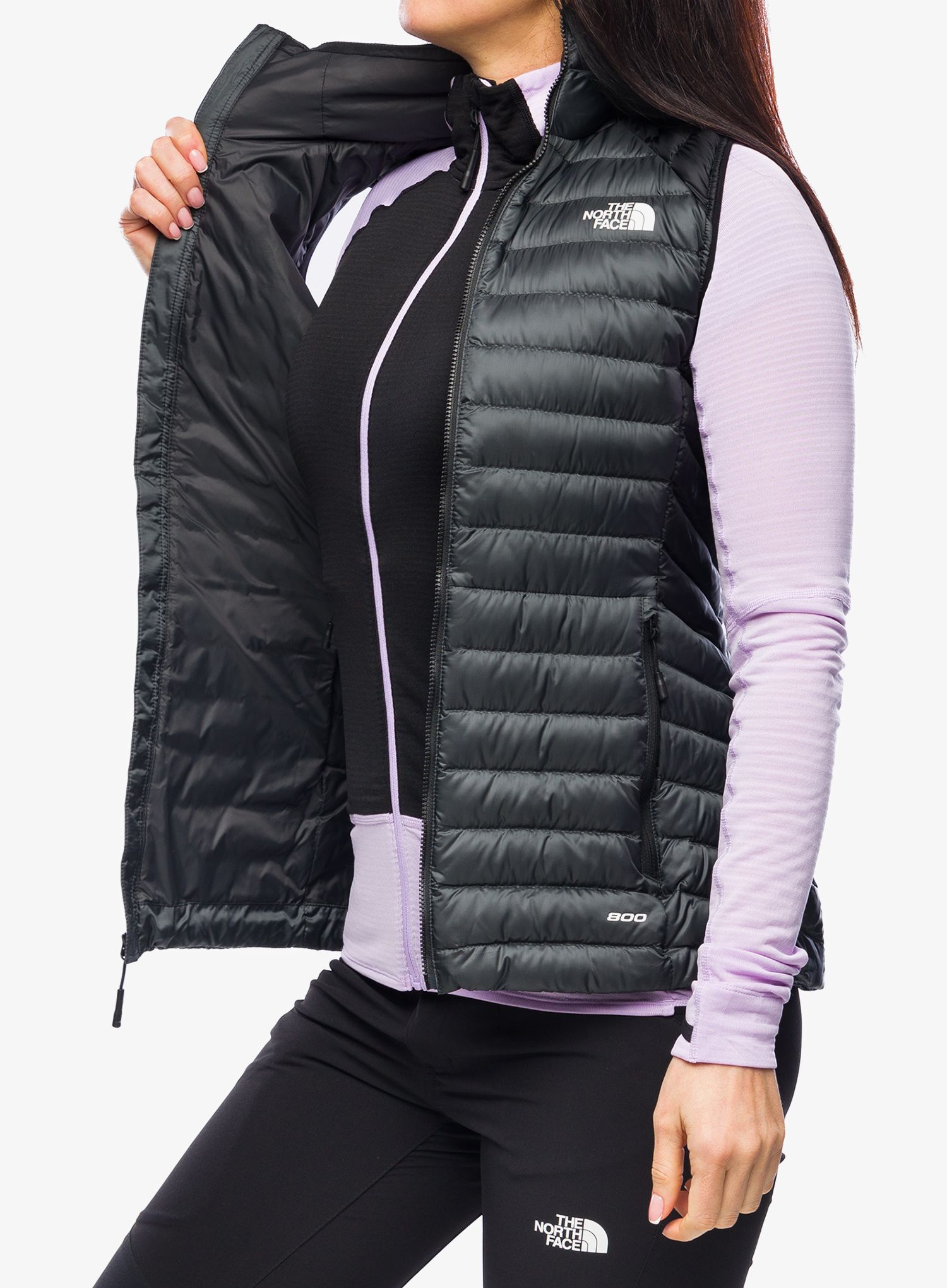 Péřová vesta dámská The North Face Bettaforca Lt Down Vest - asphalt grey/black