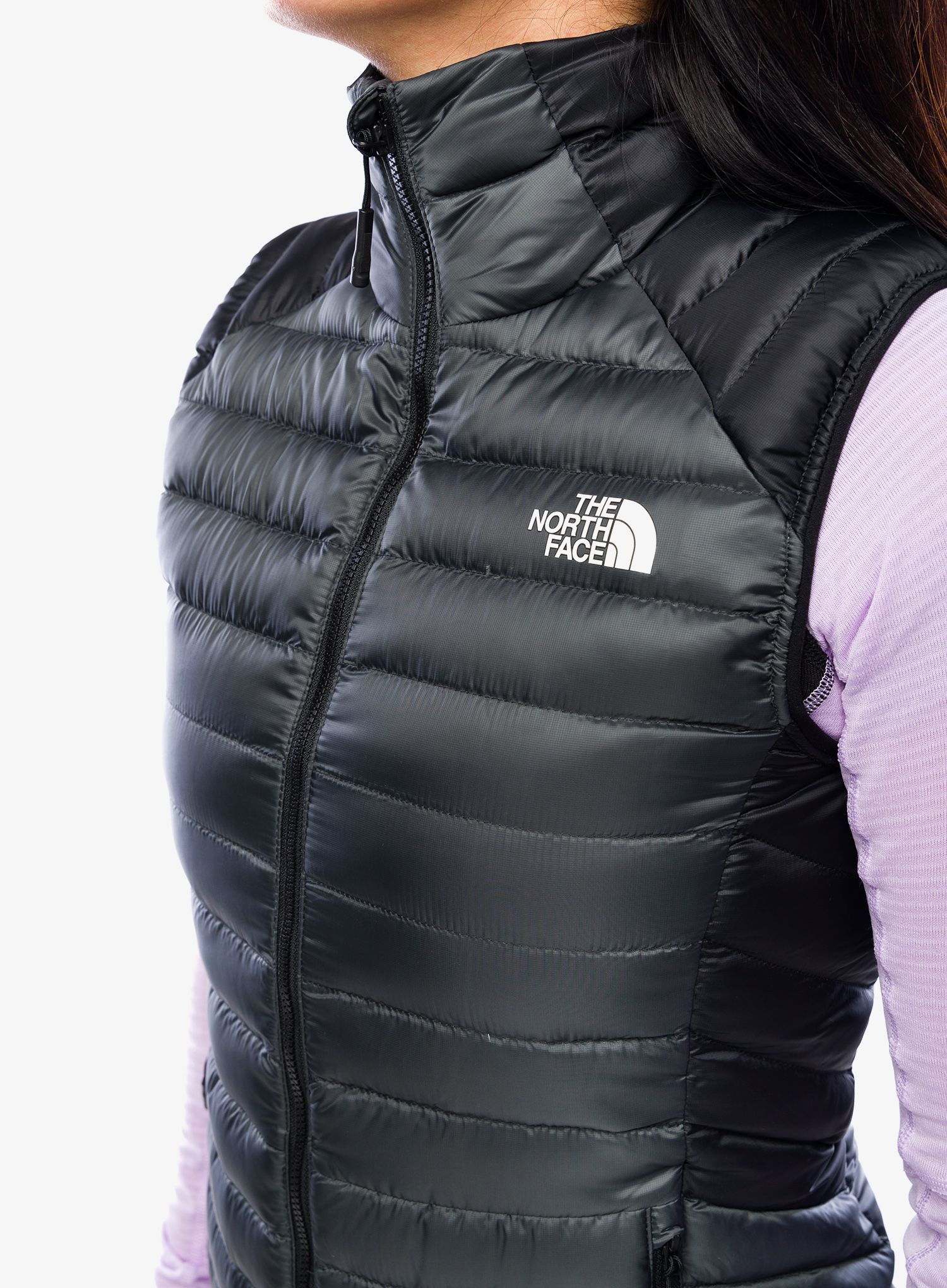Péřová vesta dámská The North Face Bettaforca Lt Down Vest - asphalt grey/black