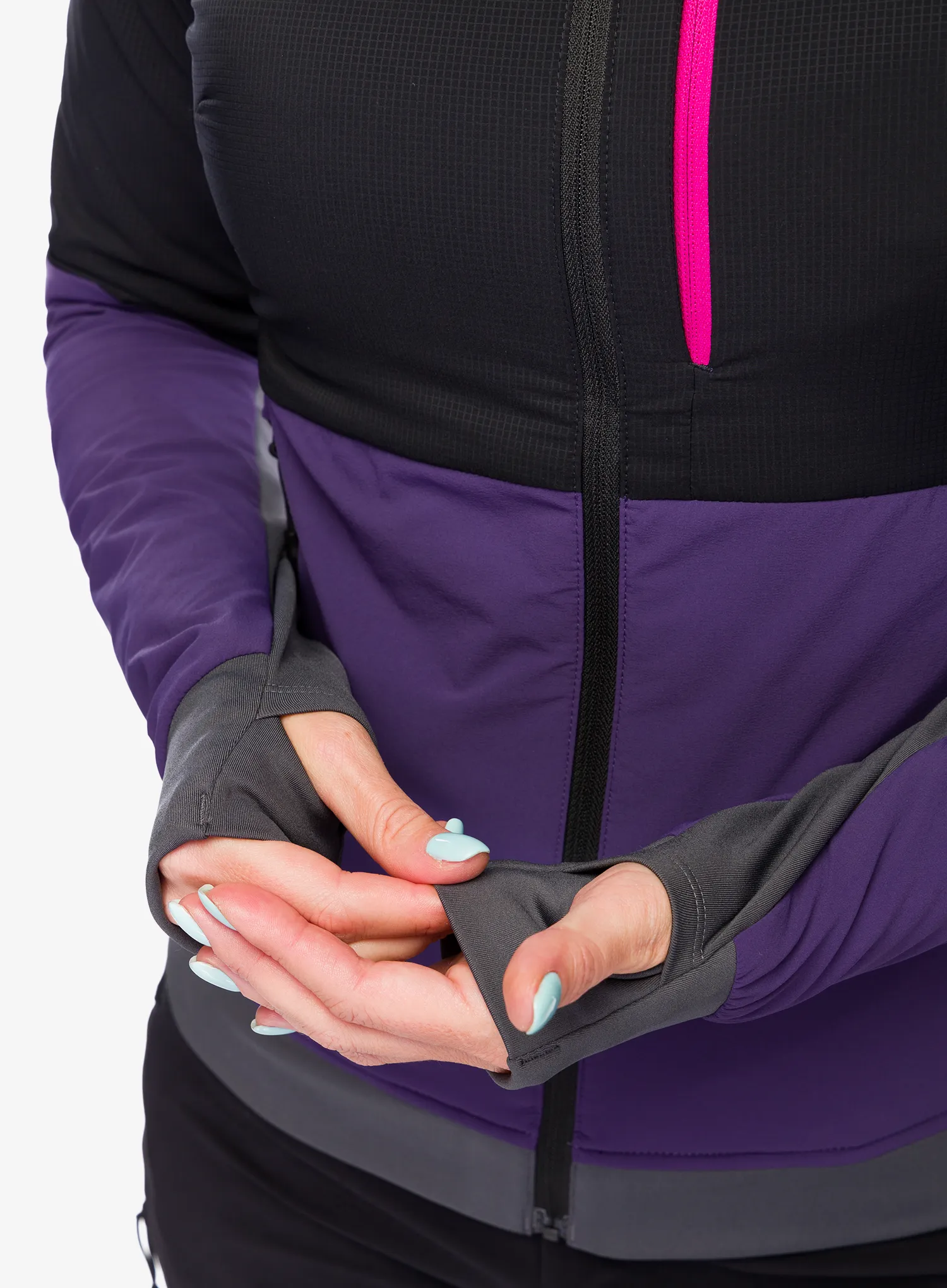 Hybridní bunda dámská The North Face Binntal Hybrid Ventrix Hoodie - eternal purple/tnf black