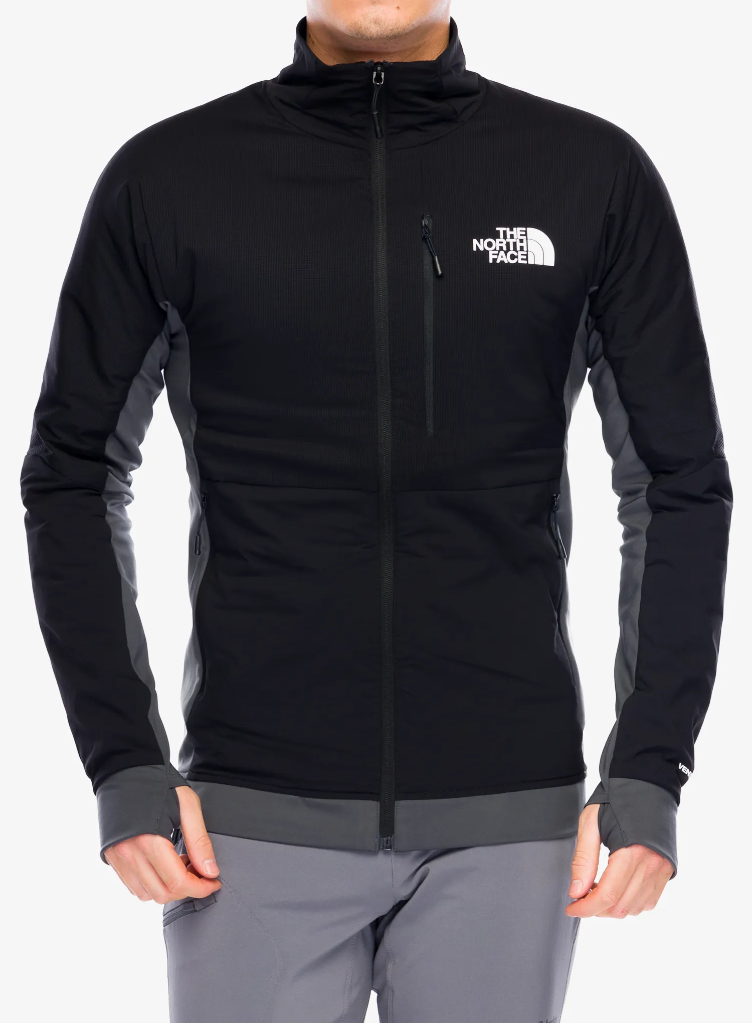 Hybridní bunda The North Face Binntal Hybrid Ventrix Jacket - blk/blk/anthracite grey