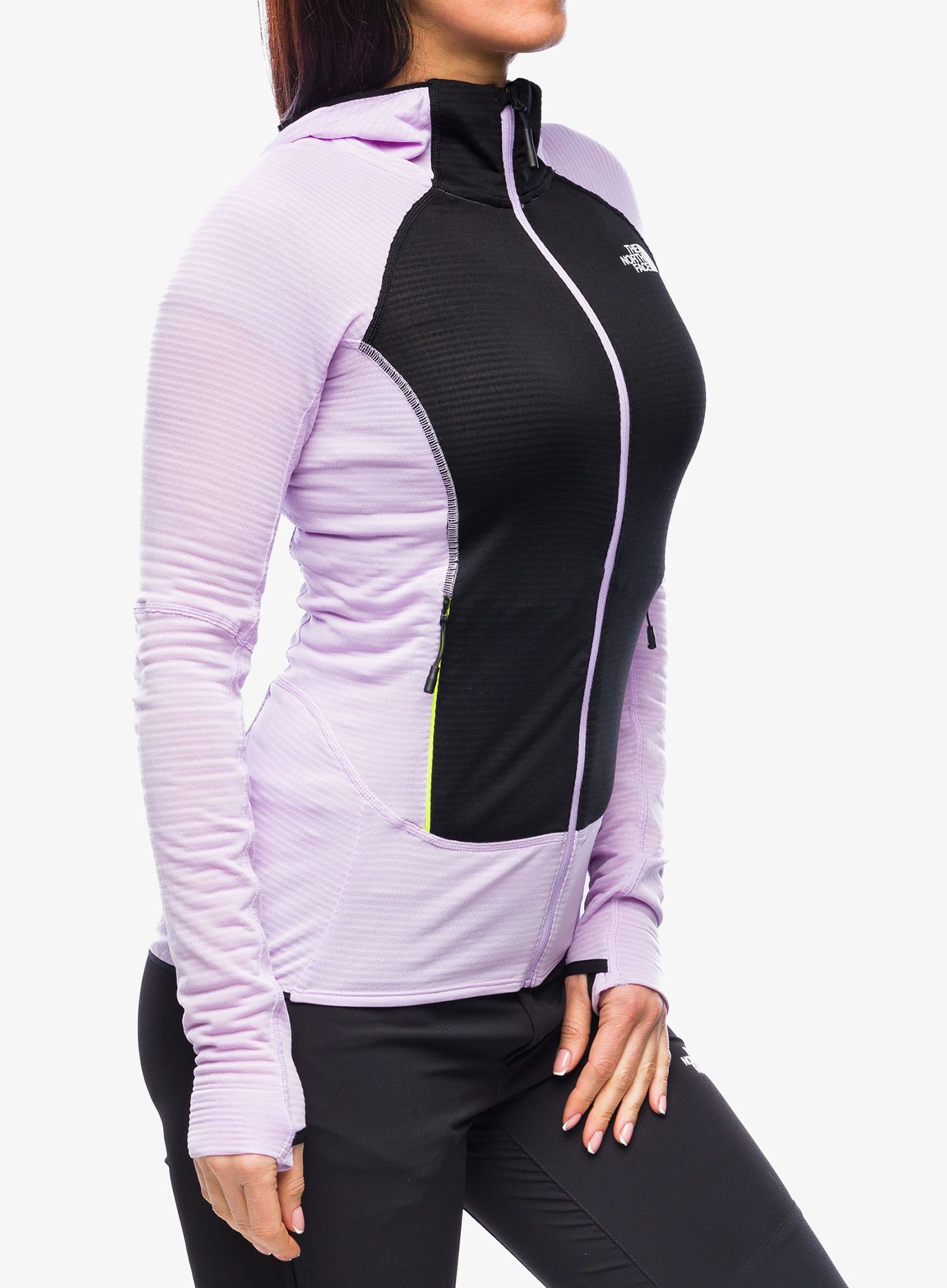 Dámská mikina The North Face Bolt Polartec Hoodie - lite lilac/black